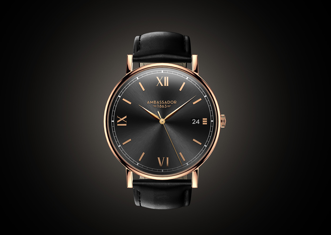 3D rendering，Ambasador Watch，keyshot，solidworks，