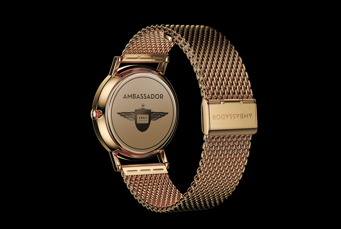 3D rendering，Ambasador Watch，keyshot，solidworks，