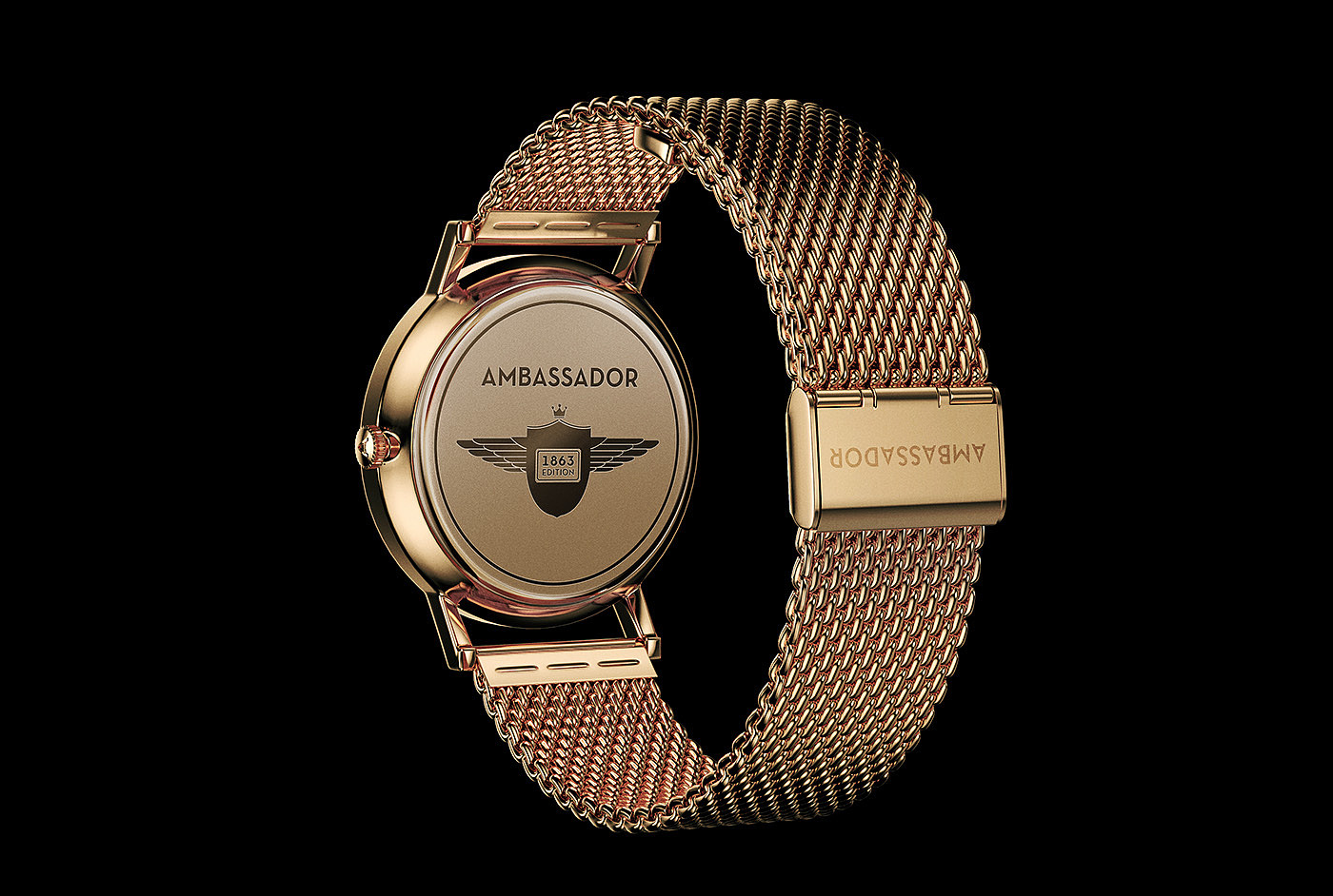 3D rendering，Ambasador Watch，keyshot，solidworks，