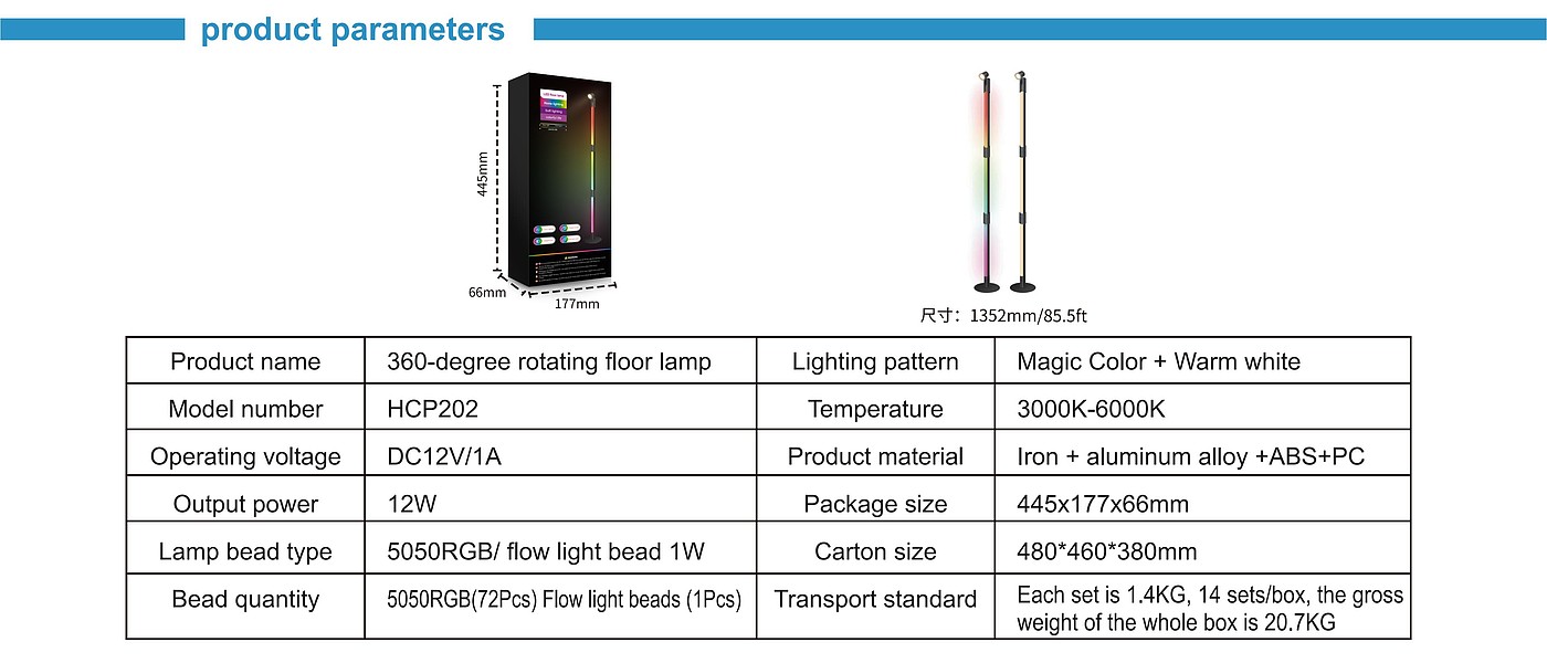 GVVOO HOME:DIY atmosphere floor lamp，Floor lamp，