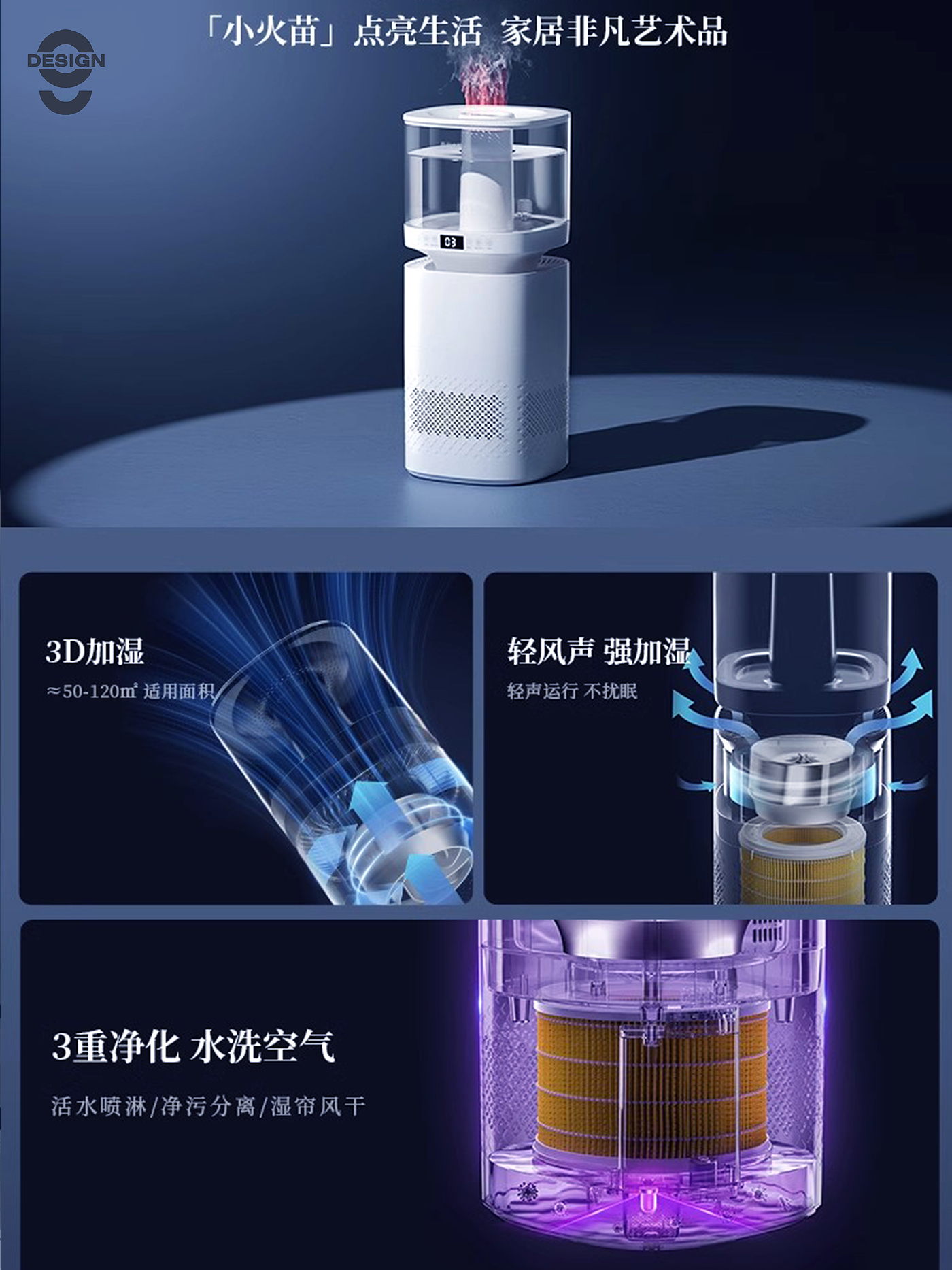 Humidifier，purify，Fog free humidifier，