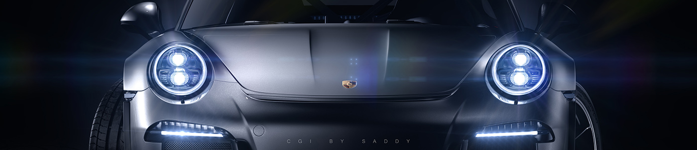 Porsche 911，GT3 RS，CGI rendering，vray，Porsche，