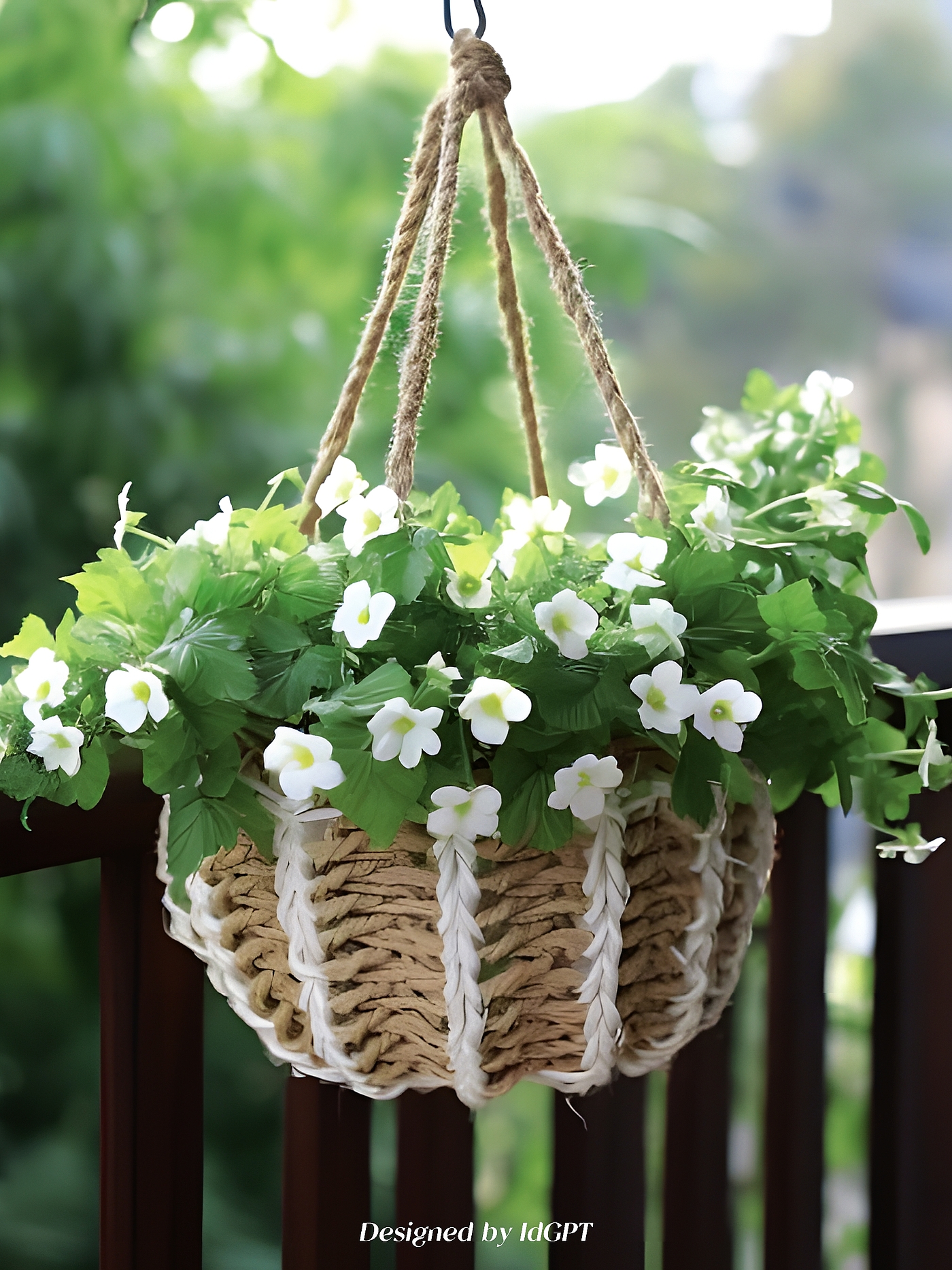 AIGC, AI, home, flower pot hanging basket，