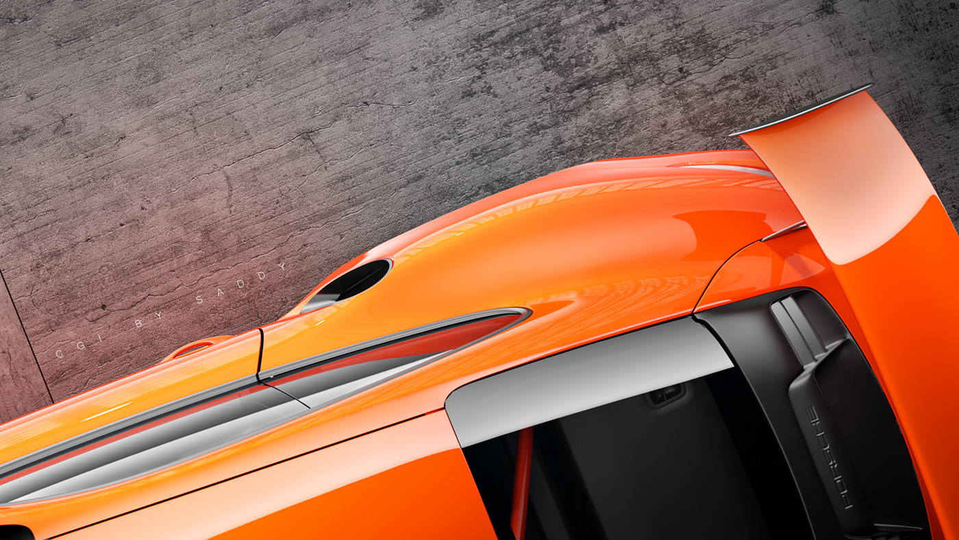 Porsche 911，GT3 RS，CGI rendering，vray，Porsche，