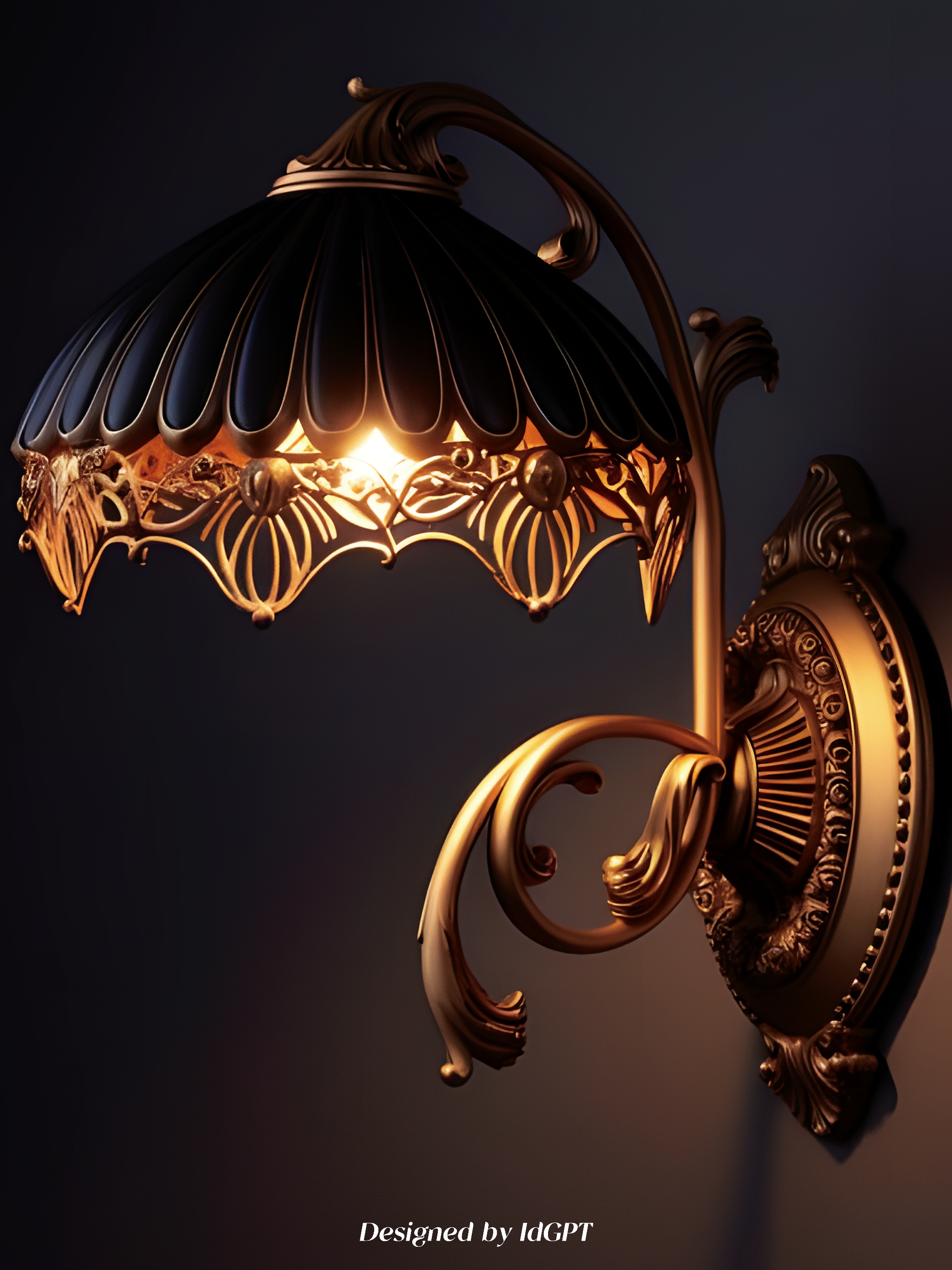 AIGC, AI, home, wall lamp，