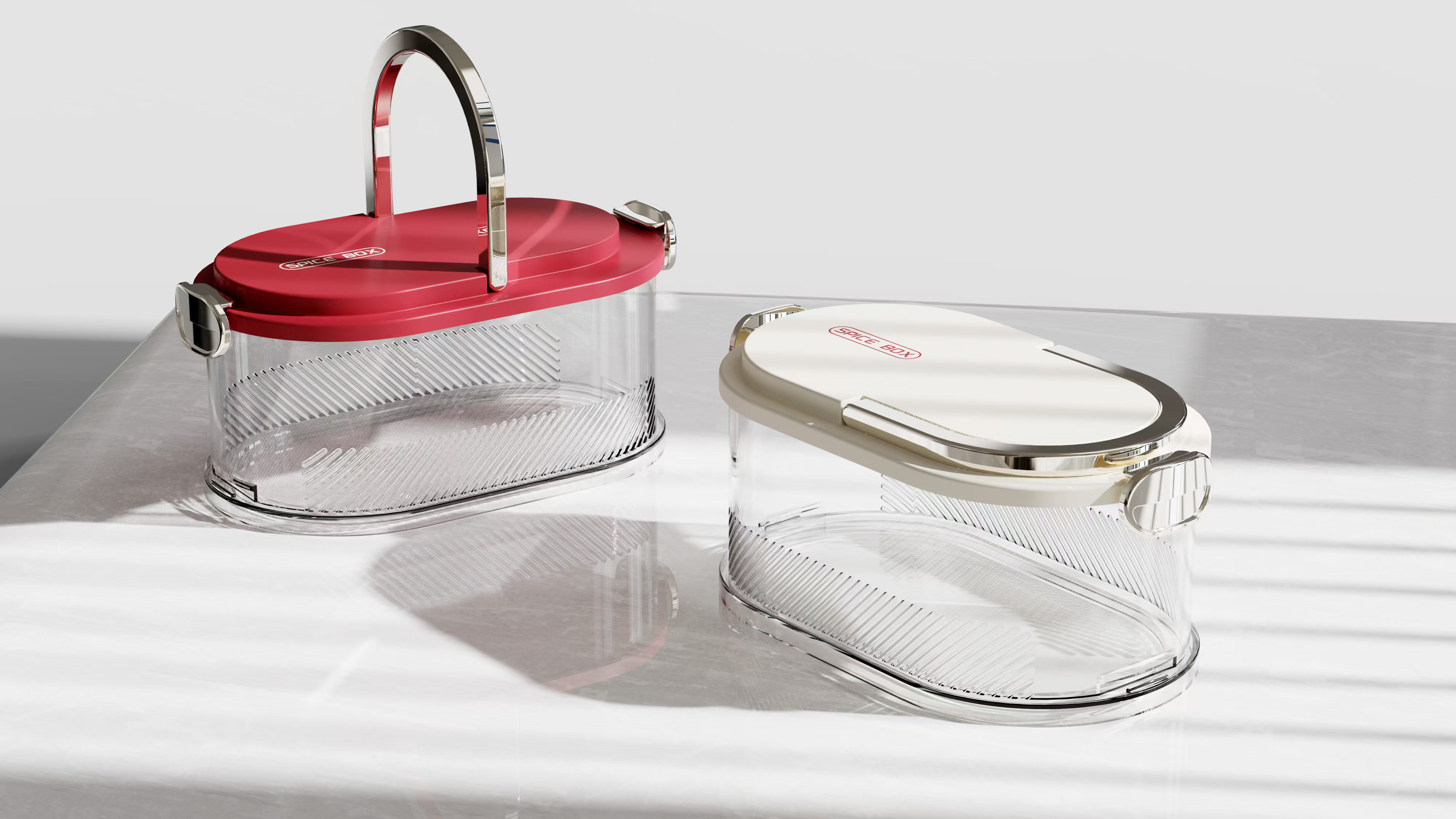 Dry material box，Spice box，storage box，Kitchen storage，Spice storage box，