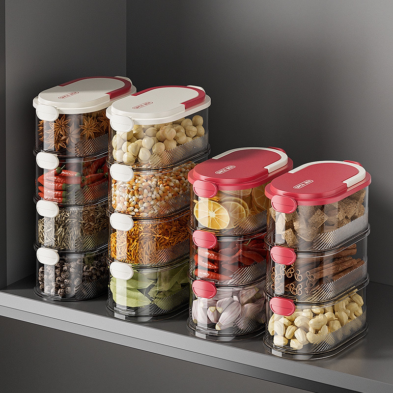 Dry material box，Spice box，storage box，Kitchen storage，Spice storage box，