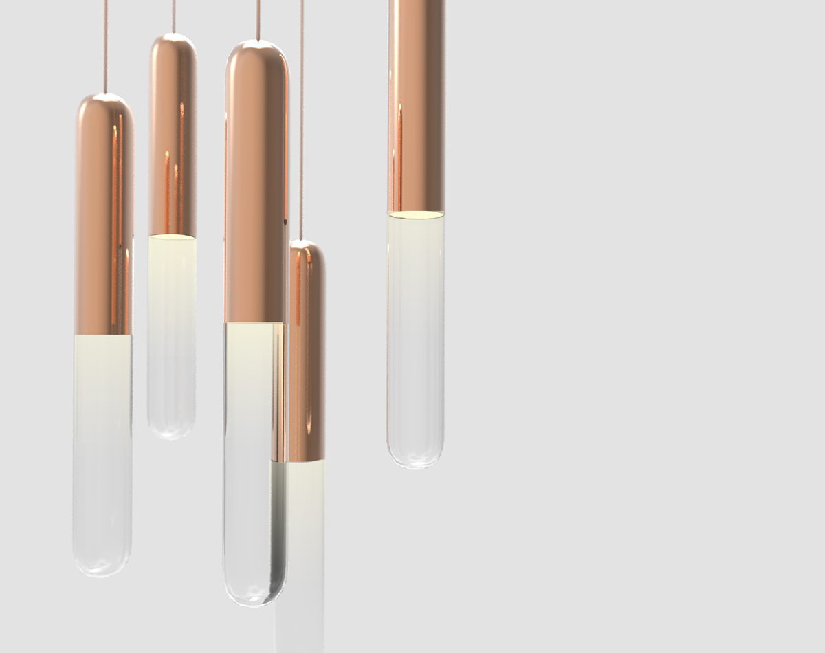 FIREFLY，a chandelier，lamps and lanterns，Design，glowworm，Glass，Copper products，inspiration，modularization，LED lamp，