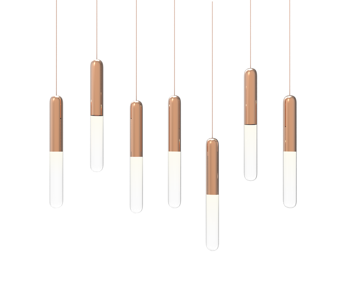 FIREFLY，a chandelier，lamps and lanterns，Design，glowworm，Glass，Copper products，inspiration，modularization，LED lamp，