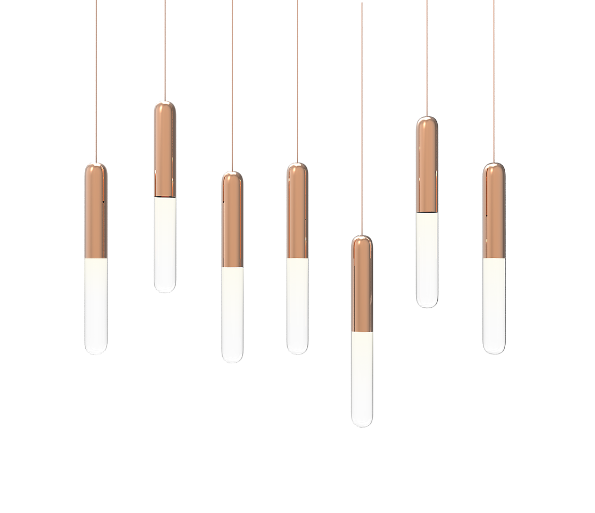 FIREFLY，a chandelier，lamps and lanterns，Design，glowworm，Glass，Copper products，inspiration，modularization，LED lamp，