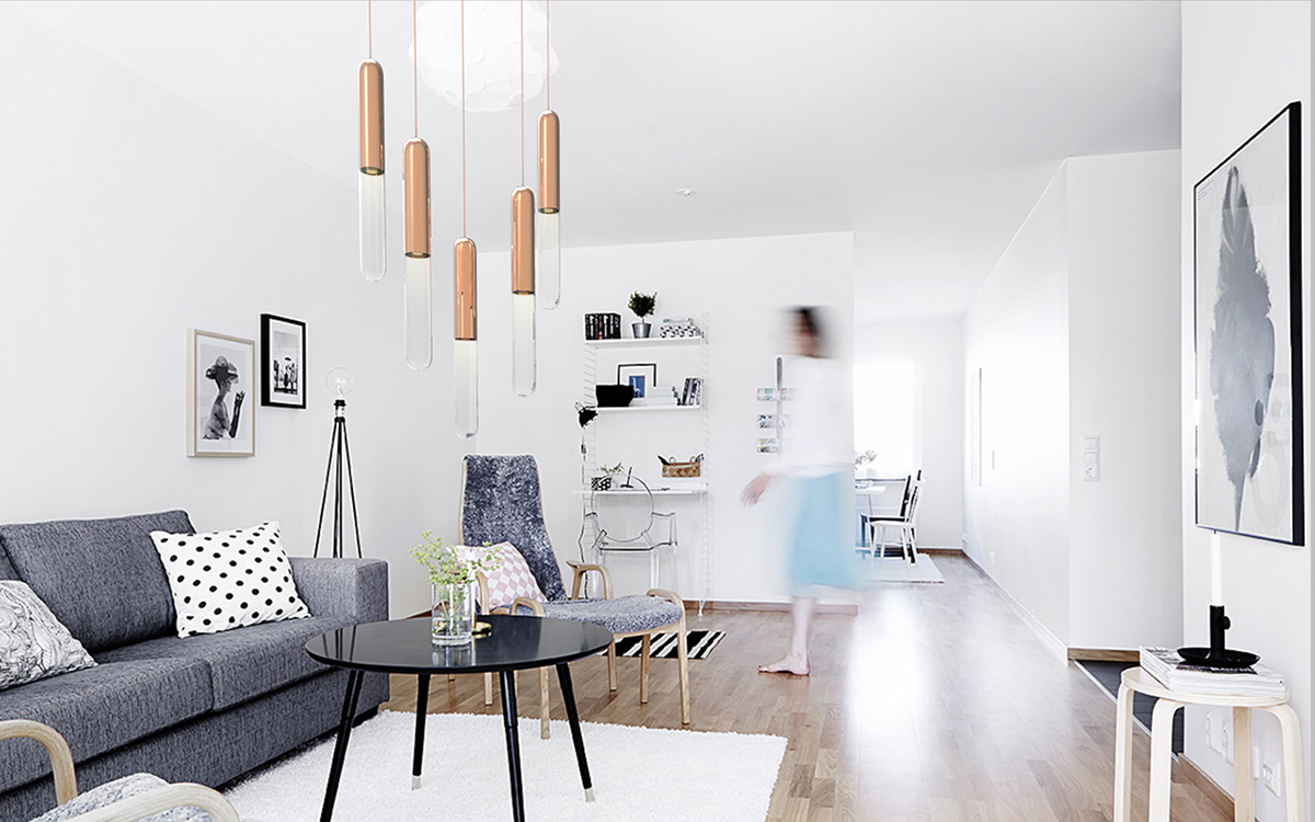 FIREFLY，a chandelier，lamps and lanterns，Design，glowworm，Glass，Copper products，inspiration，modularization，LED lamp，