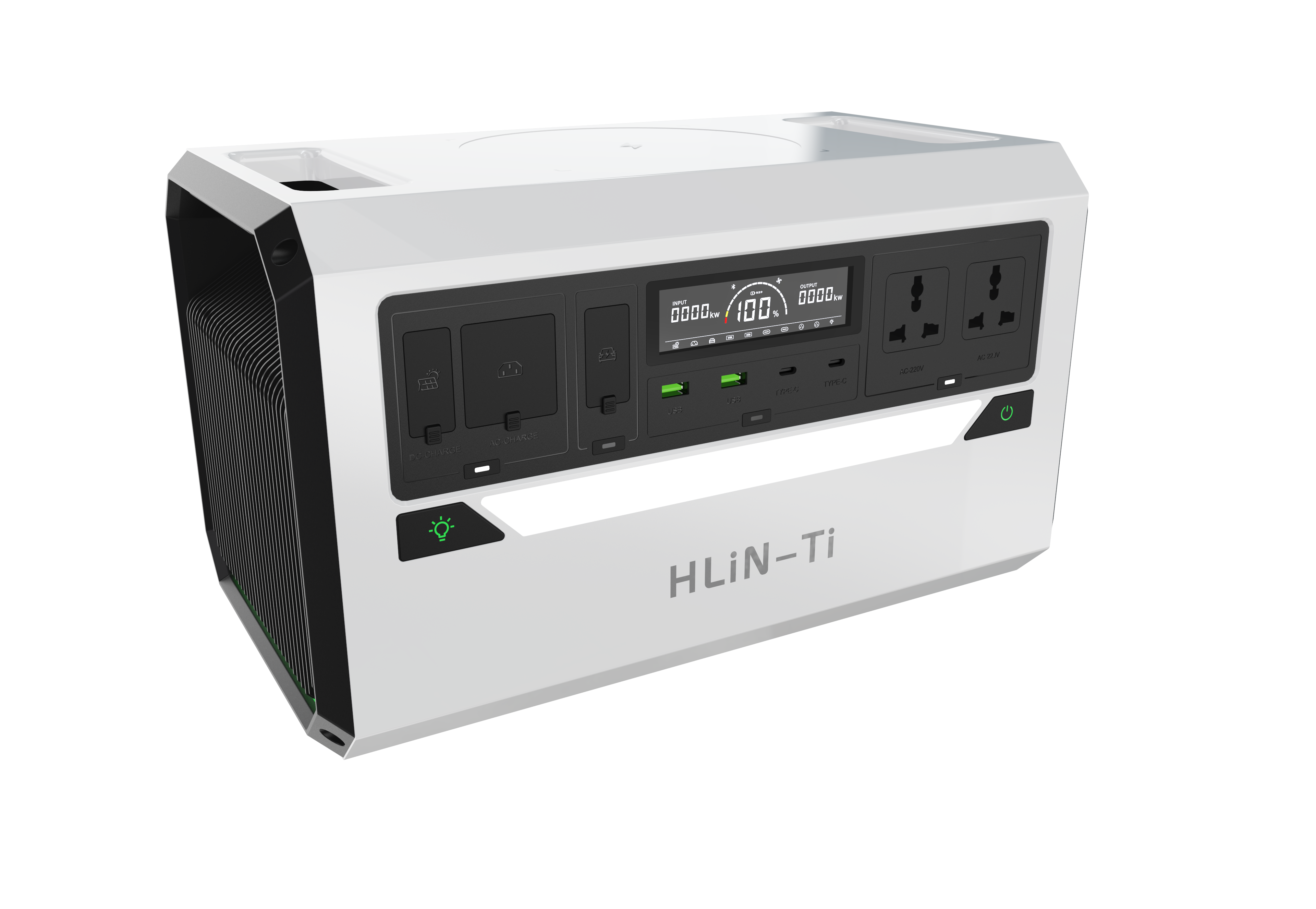 Industrial design, outdoor power supply, battery, outdoor, simple color matching，