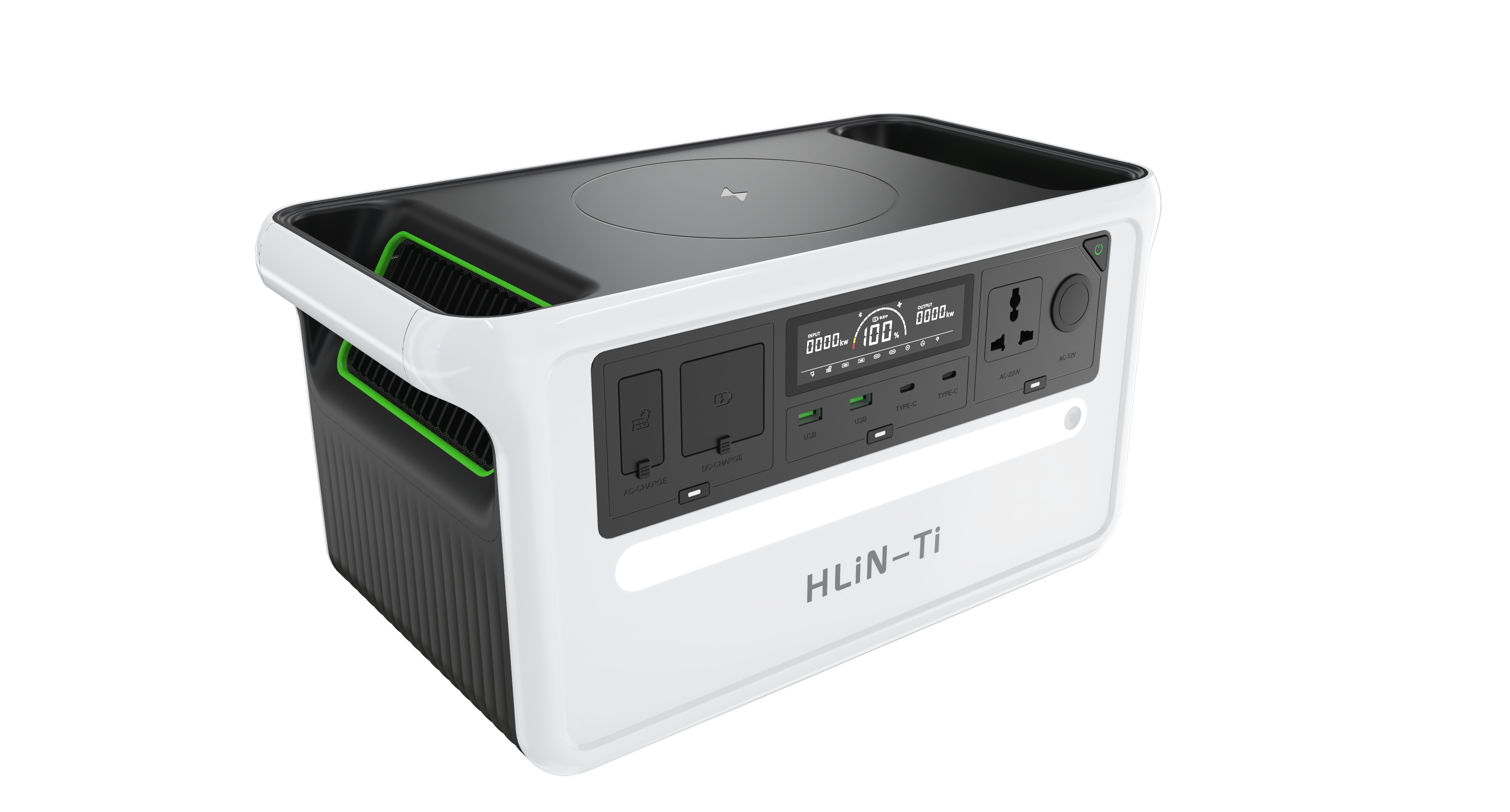 Industrial design, outdoor power supply, battery, outdoor, simple color matching，