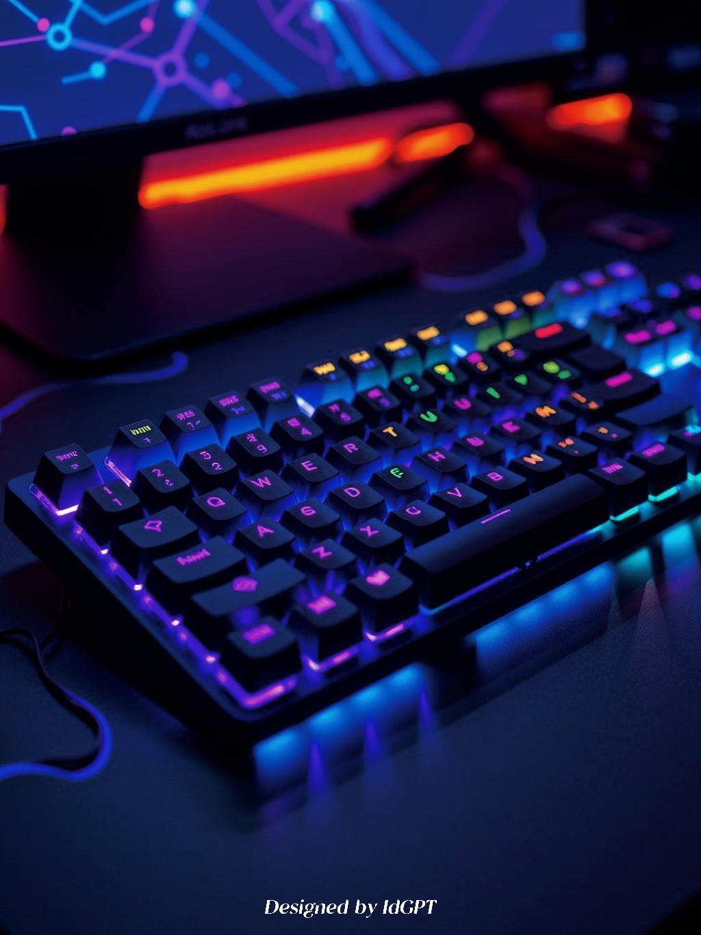 AIGC, AI, Digital Intelligence, E-Sports Keyboard，