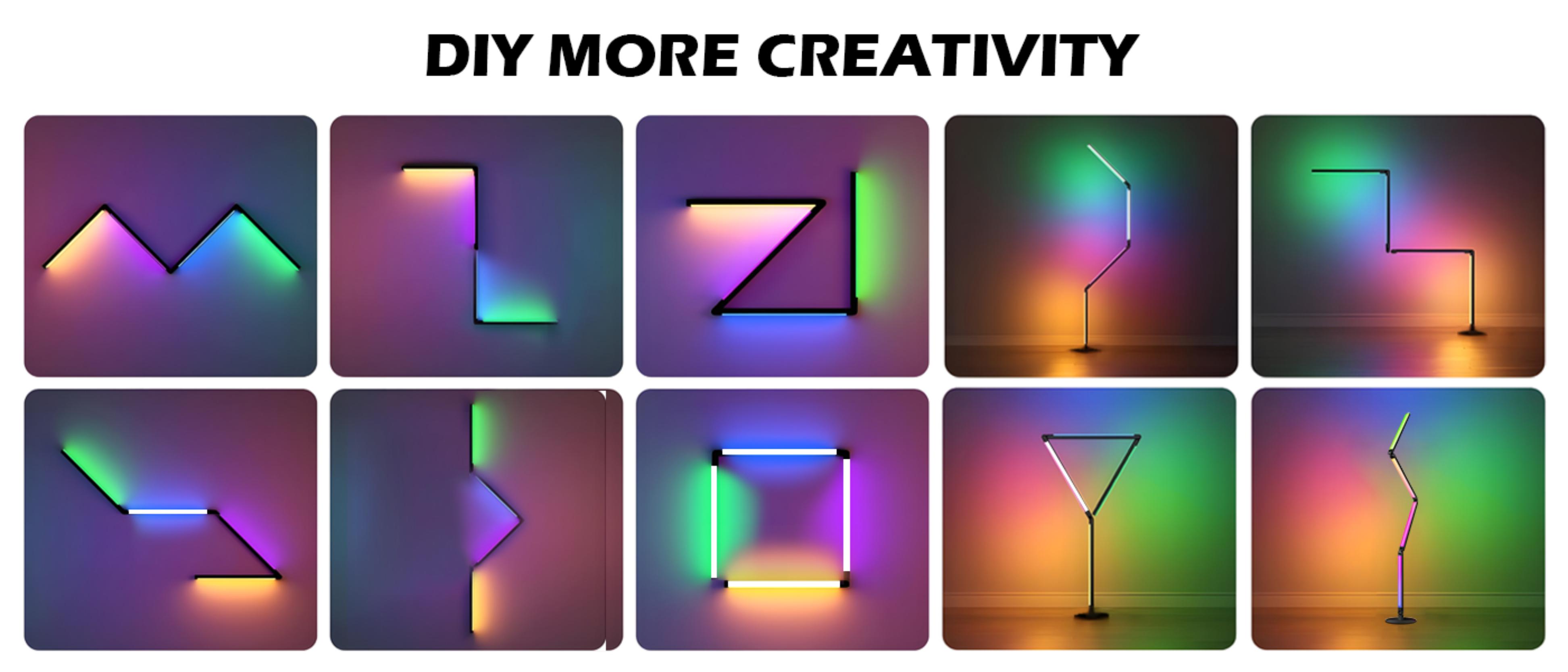 Folding floor lamp，Atmosphere lamp，Floor lamp，Cross-border，