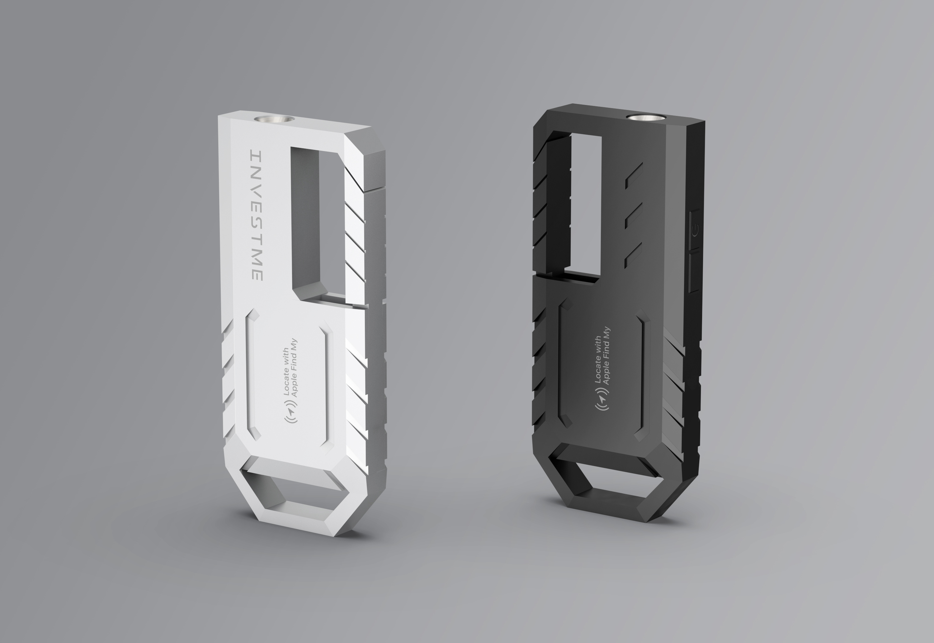 Keychain to flashlight tracking locator，Keychain with Find My flashlight tracking locator，