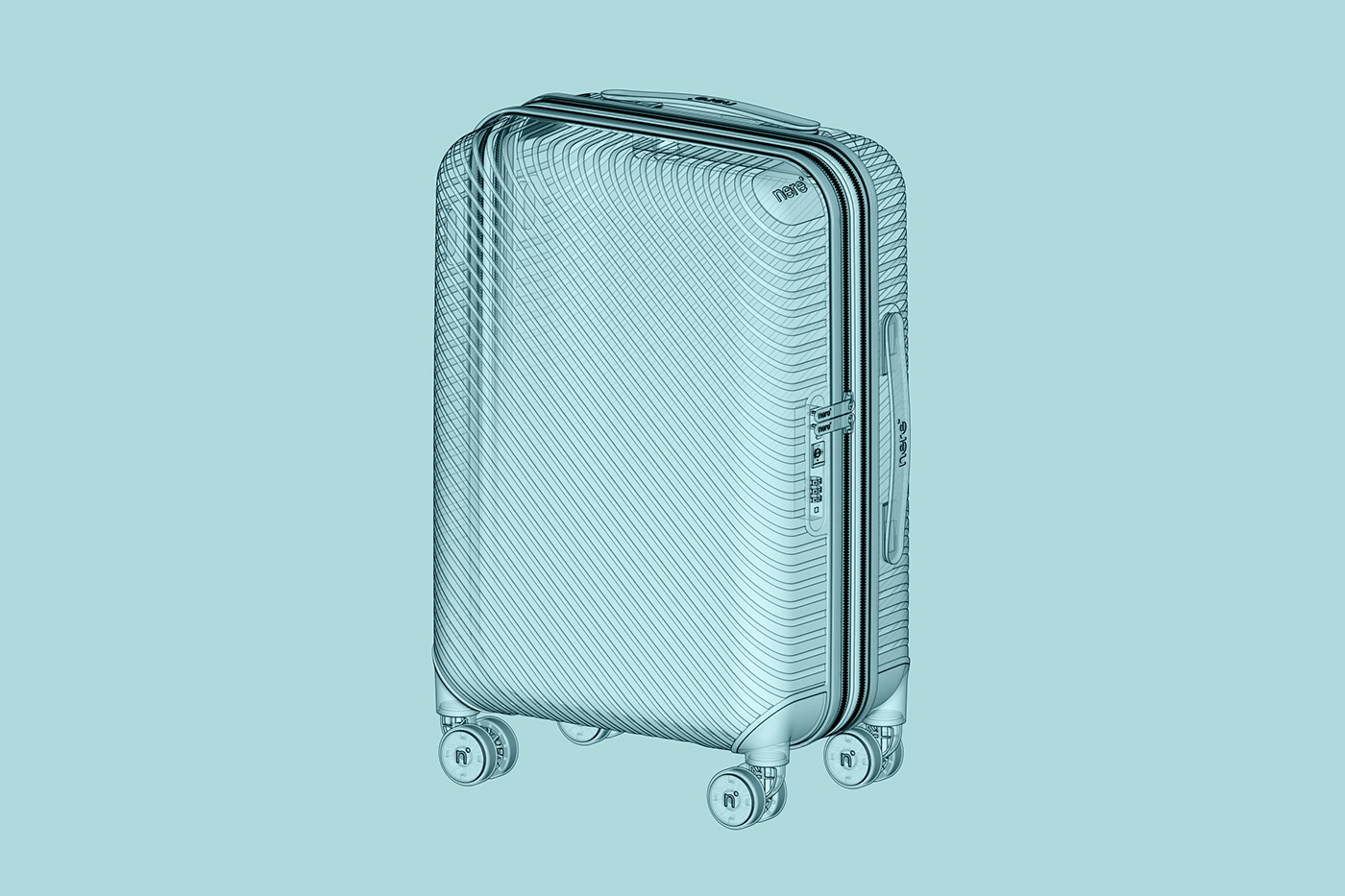 trunk，Draw bar box，Nere PP Luggage，product design，