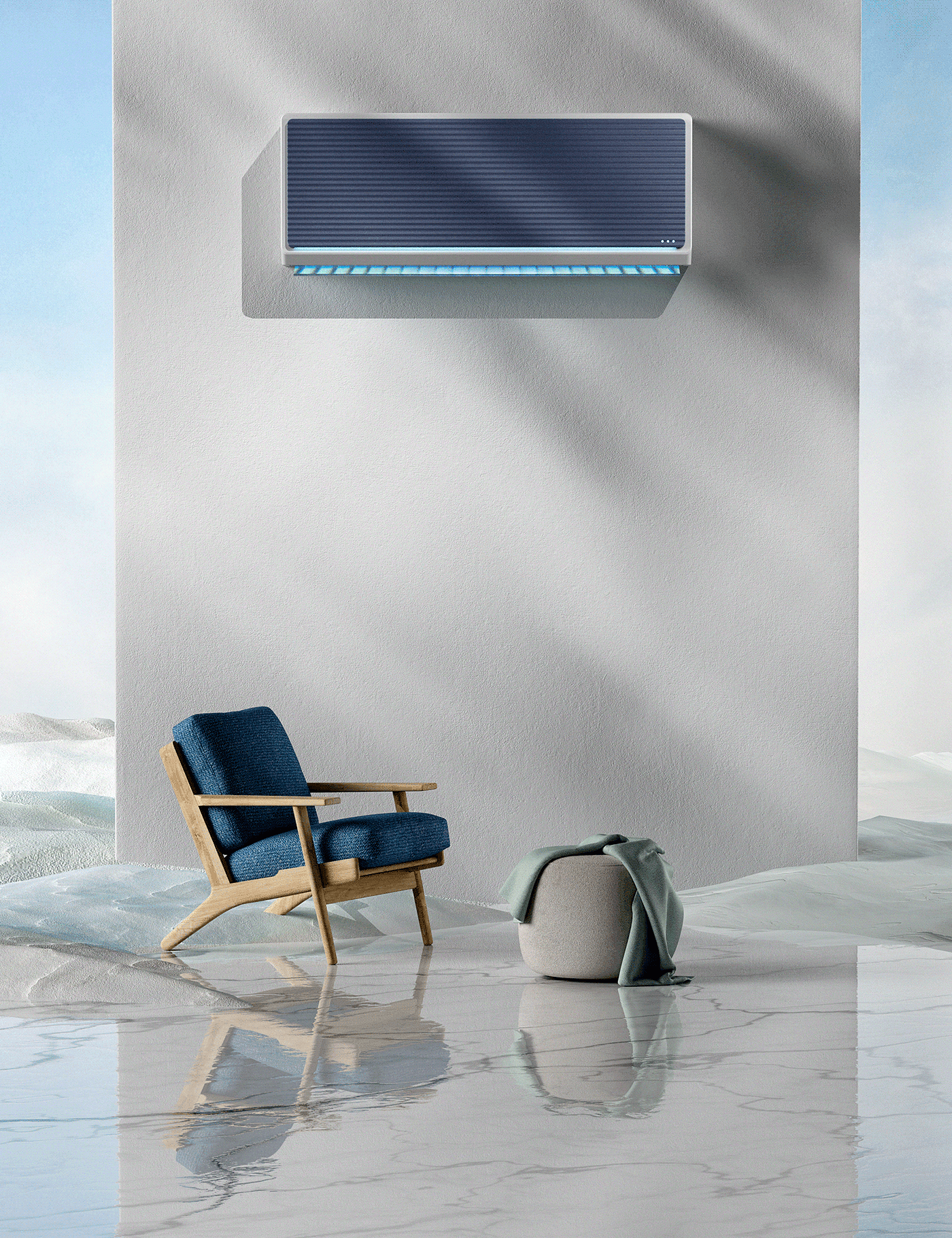 air conditioner，Household Electric Appliances，conceptual design，originality，