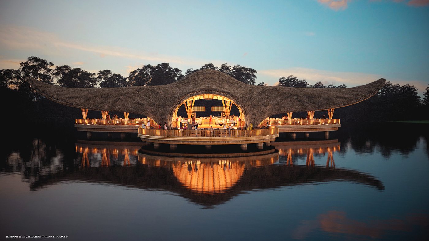 Architecture，environmental design，Manta Ray Ocean Restaurant，Interior design，