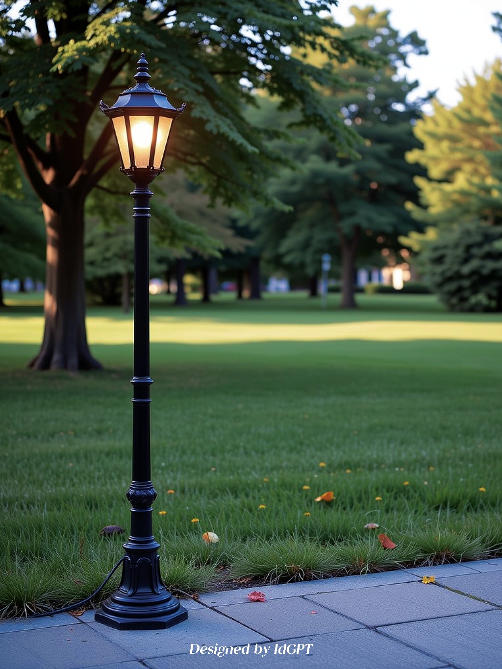 AIGC, AI, Outdoor, Park Lights，AIGC, AI, Outdoor, Park Lights，