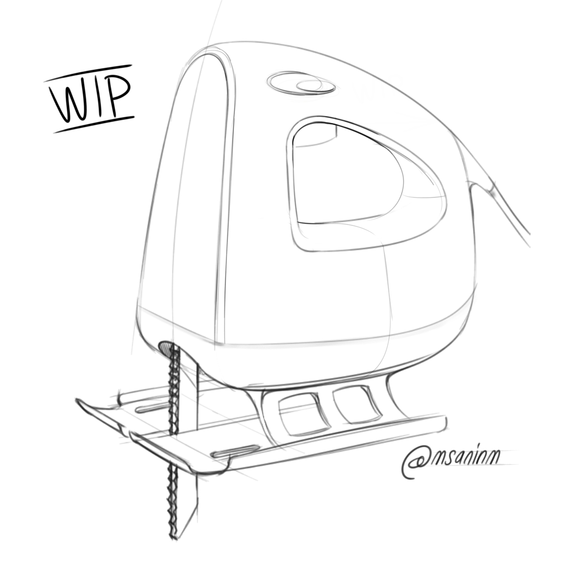 sketchbook，electric saw，step，course，Hand drawn，manuscript，