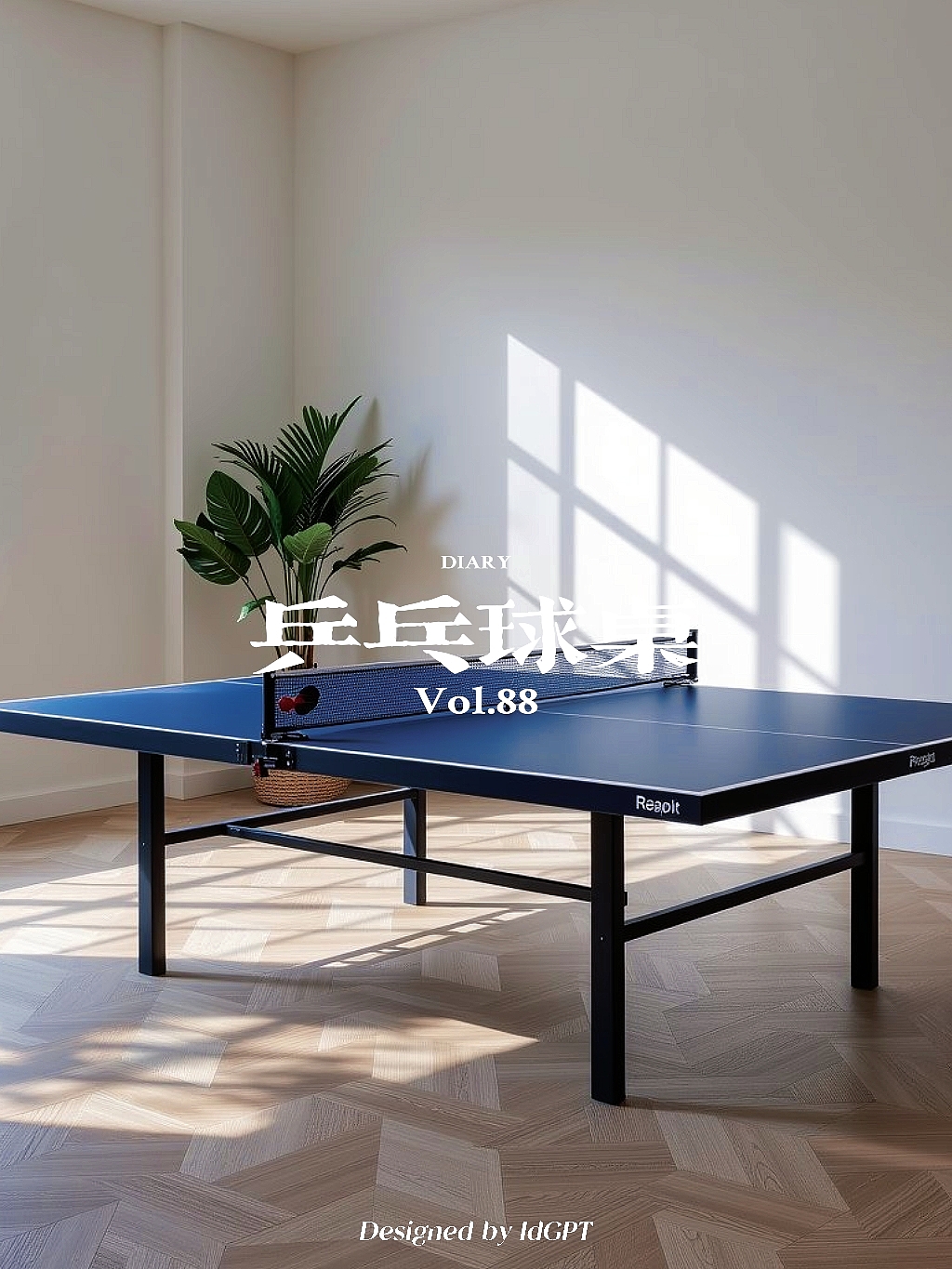 AIGC, AI, Sports Outdoor, Table Tennis Table，