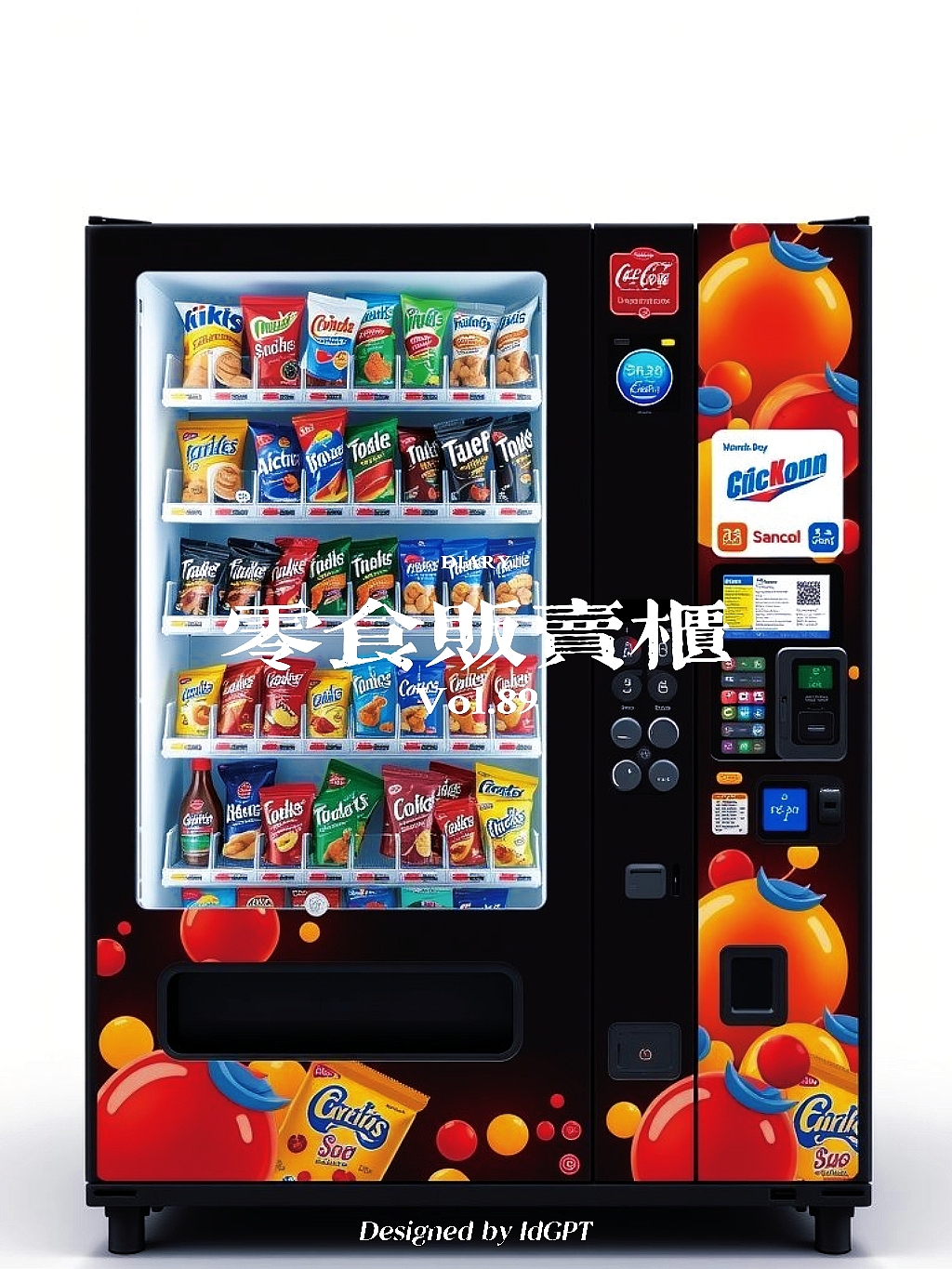 AIGC, AI, tools and equipment, snack vending cabinet，