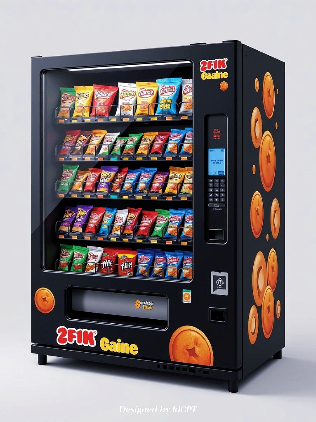 AIGC, AI, tools and equipment, snack vending cabinet，