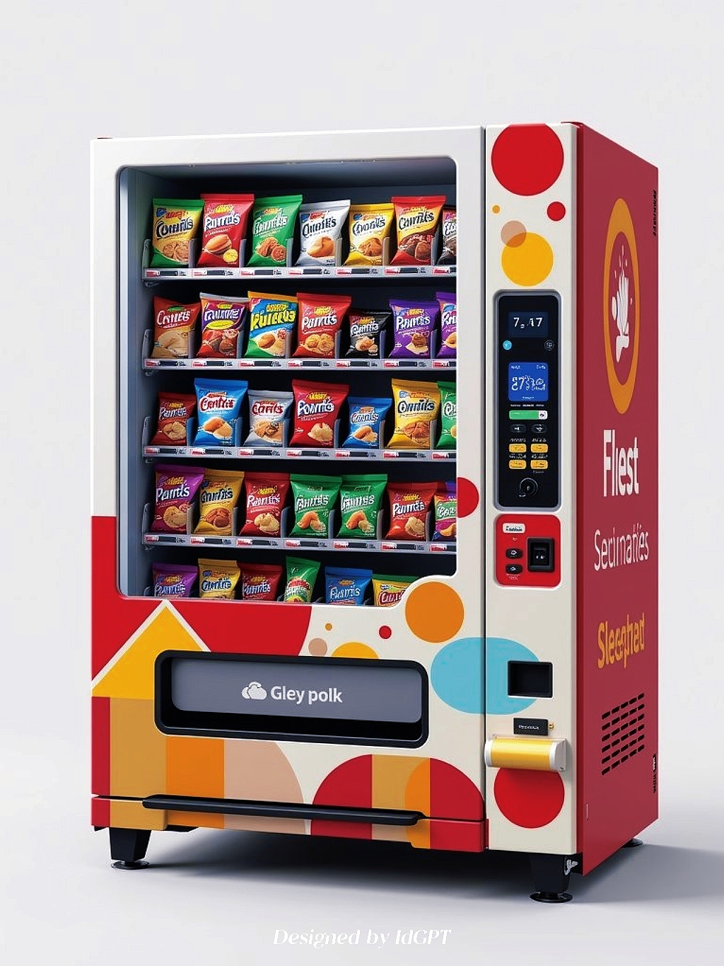 AIGC, AI, tools and equipment, snack vending cabinet，