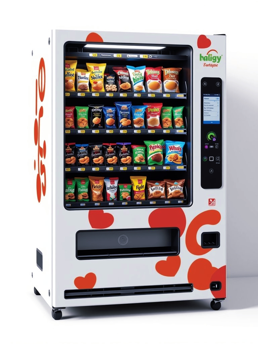 AIGC, AI, tools and equipment, snack vending cabinet，