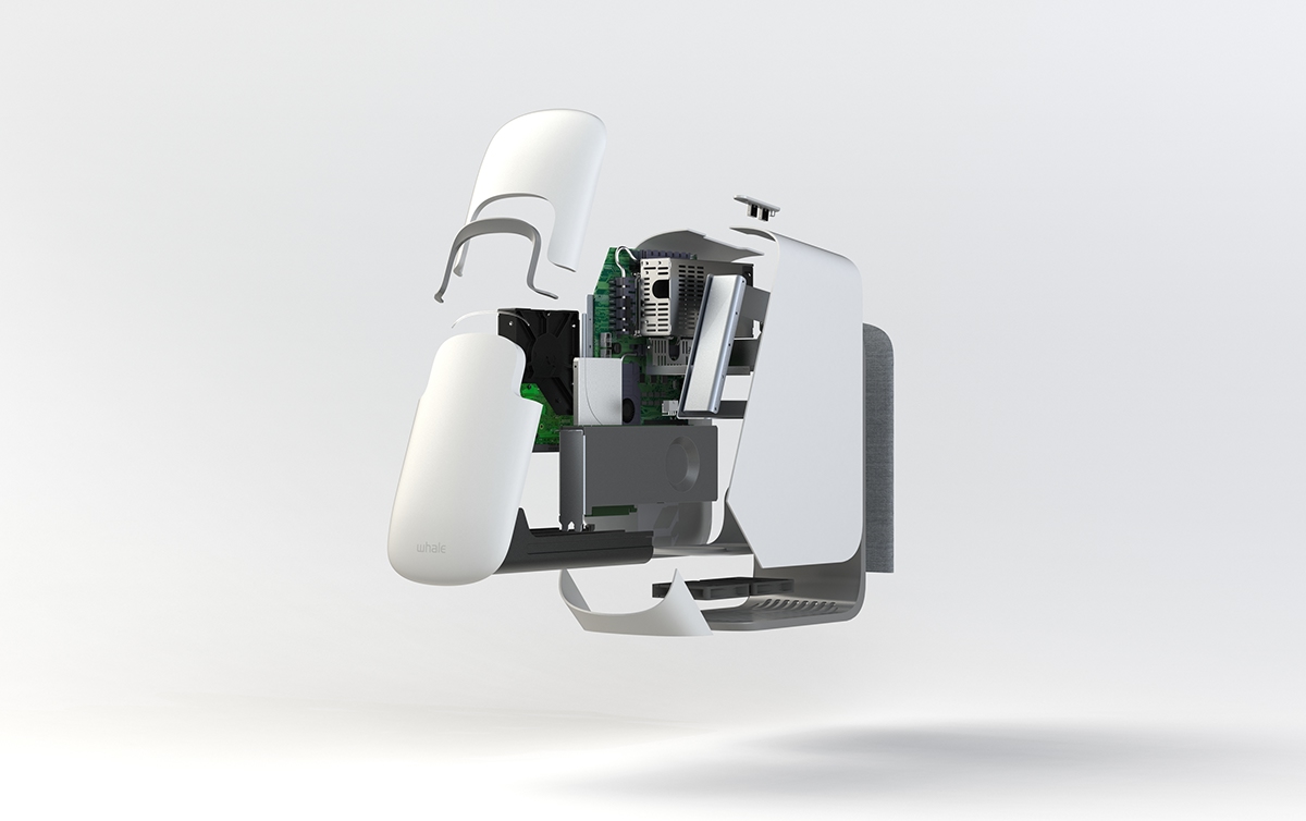 Chassis，Digital，Computer accessories，product design，Whale，