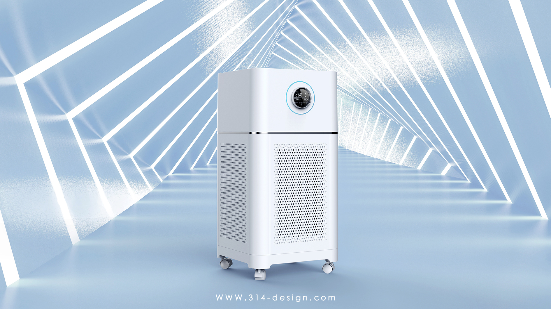 purifier，Smart home，Three point thinking design，