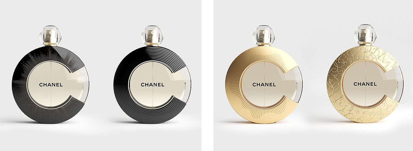 packing design，Perfume bottle，CHANEL，conceptual design，