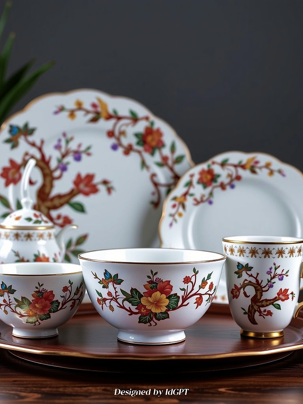 AIGC, AI, home furniture, Chinese style tableware，