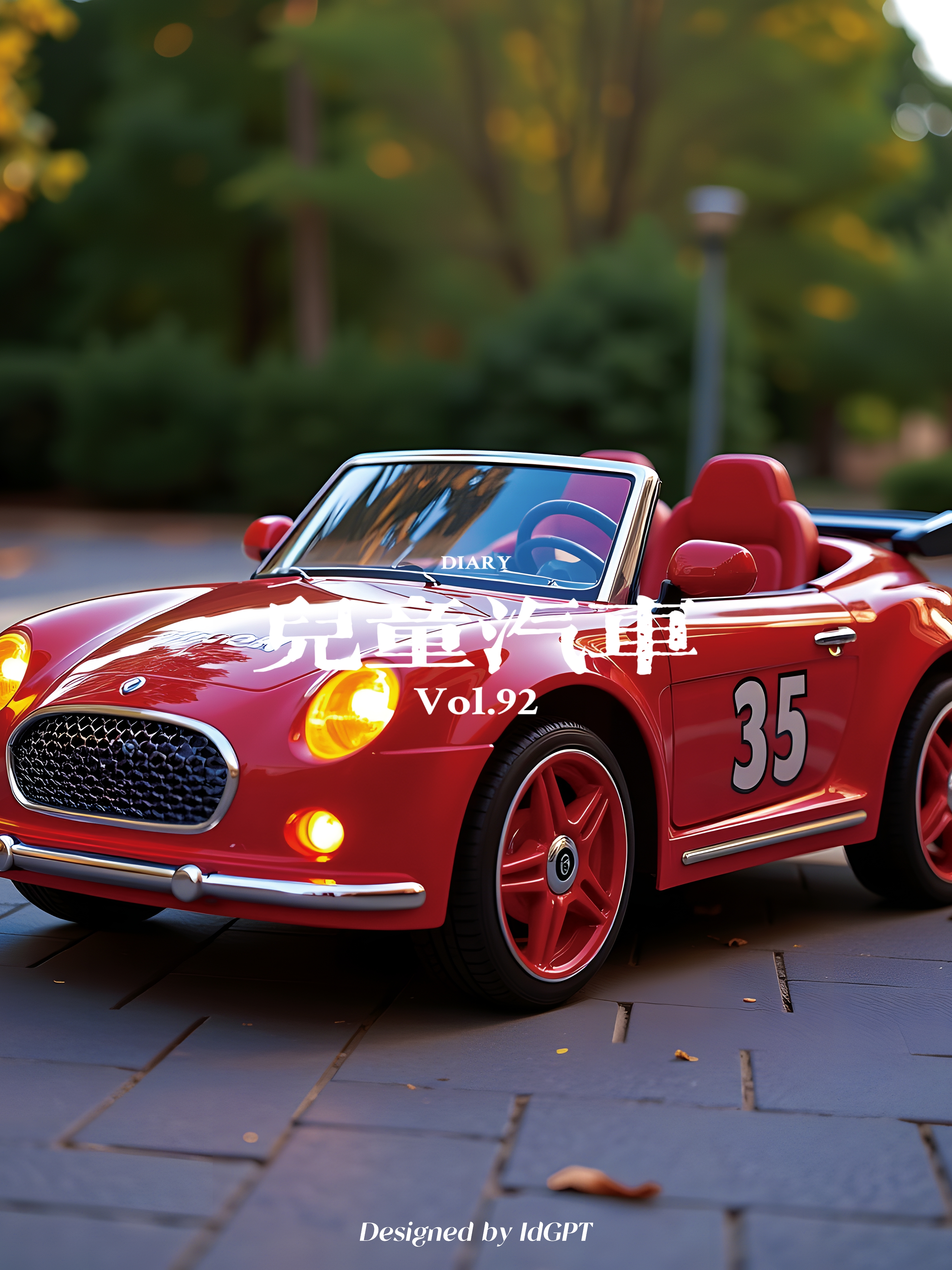 AIGC, AI, digital intelligence, children's cars，