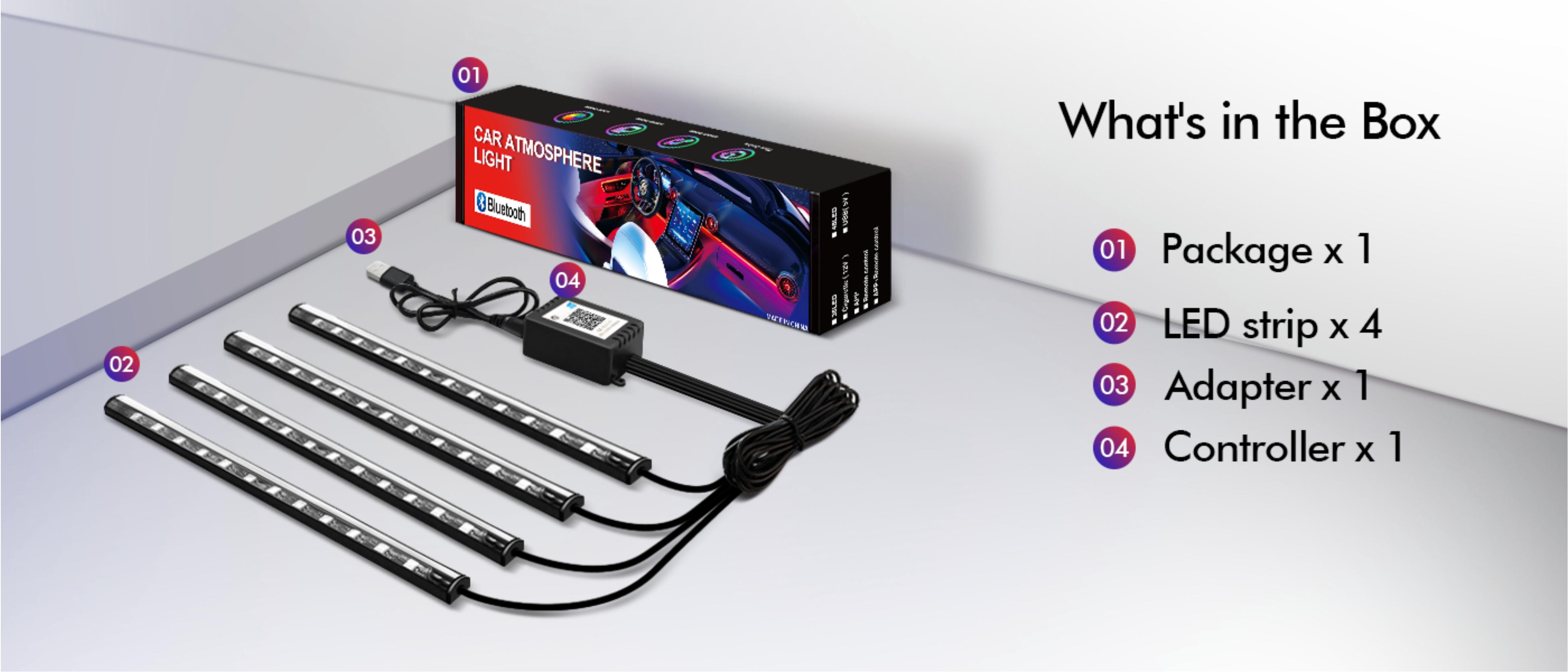 Atmosphere lamp，automobile light strip，