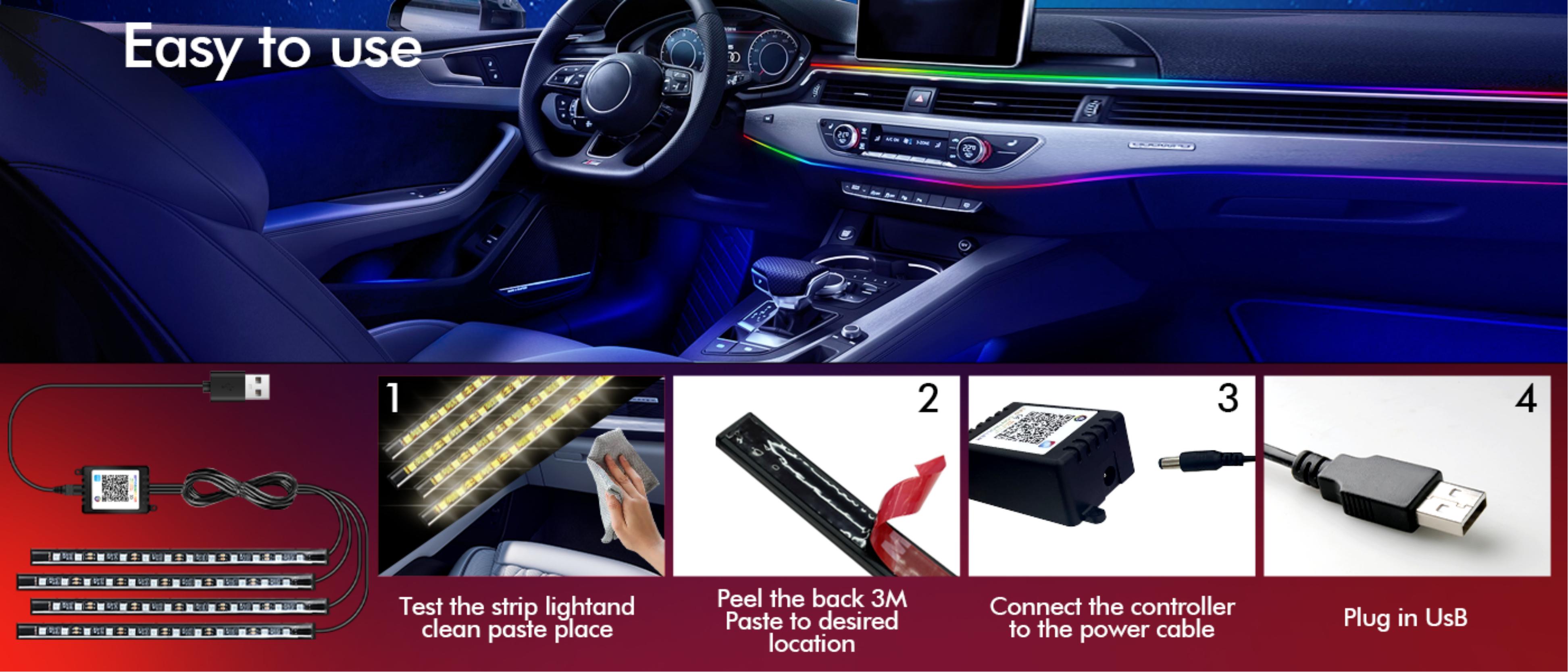 Atmosphere lamp，automobile light strip，