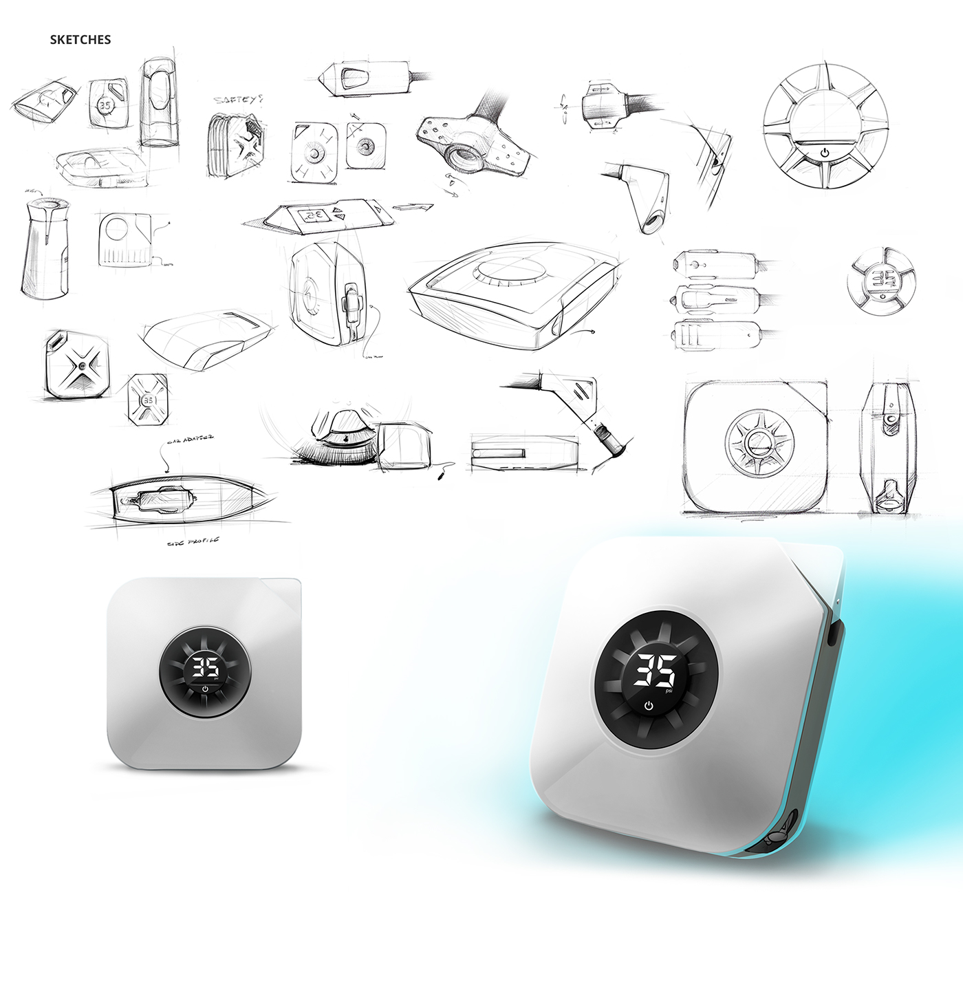 Aria，Tire Inflator，Tud，pressure，Tire inflation，convenient，convenient，Automatic equipment，