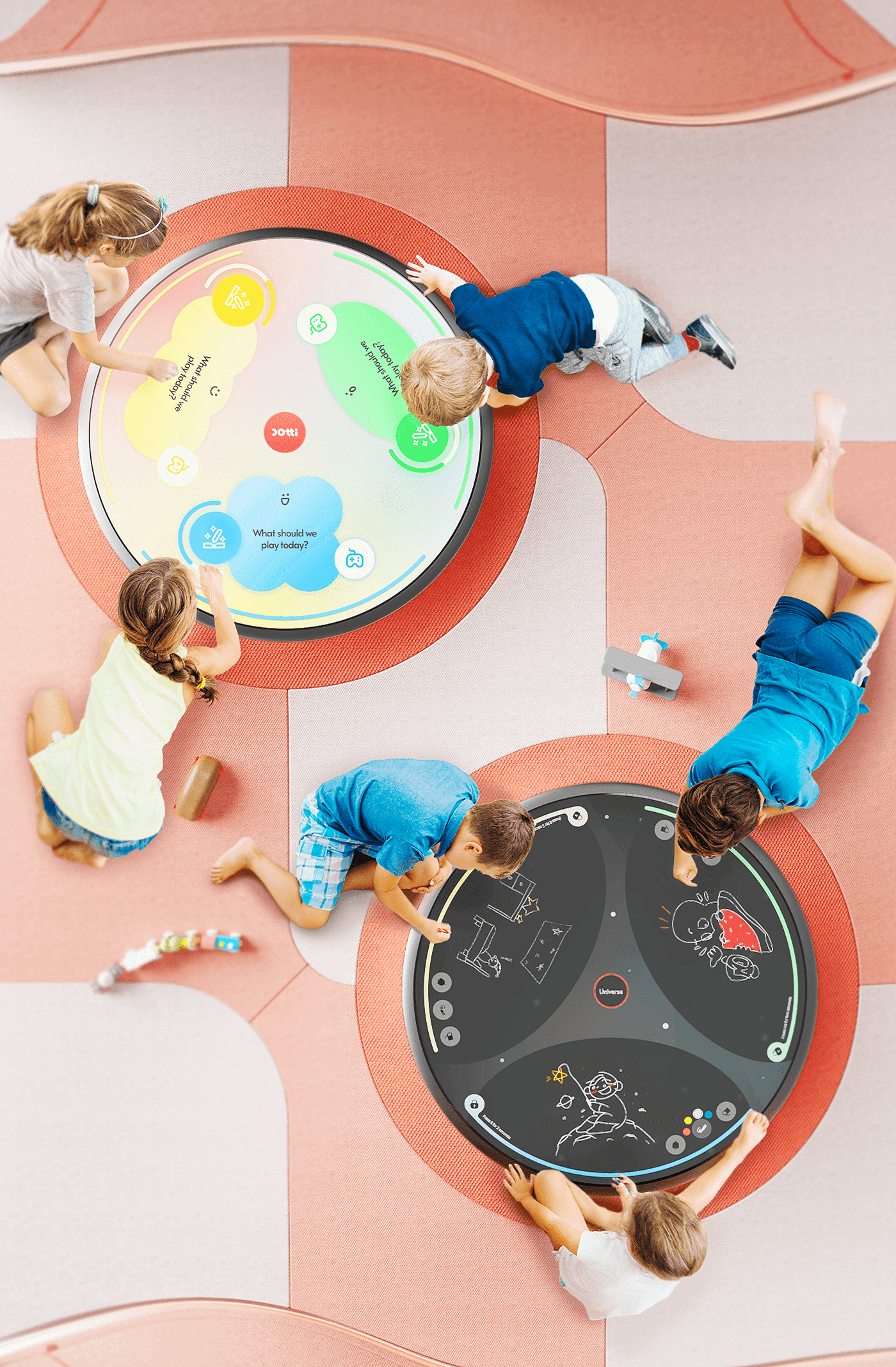 commute，education，interaction，creative ability，Dotti，