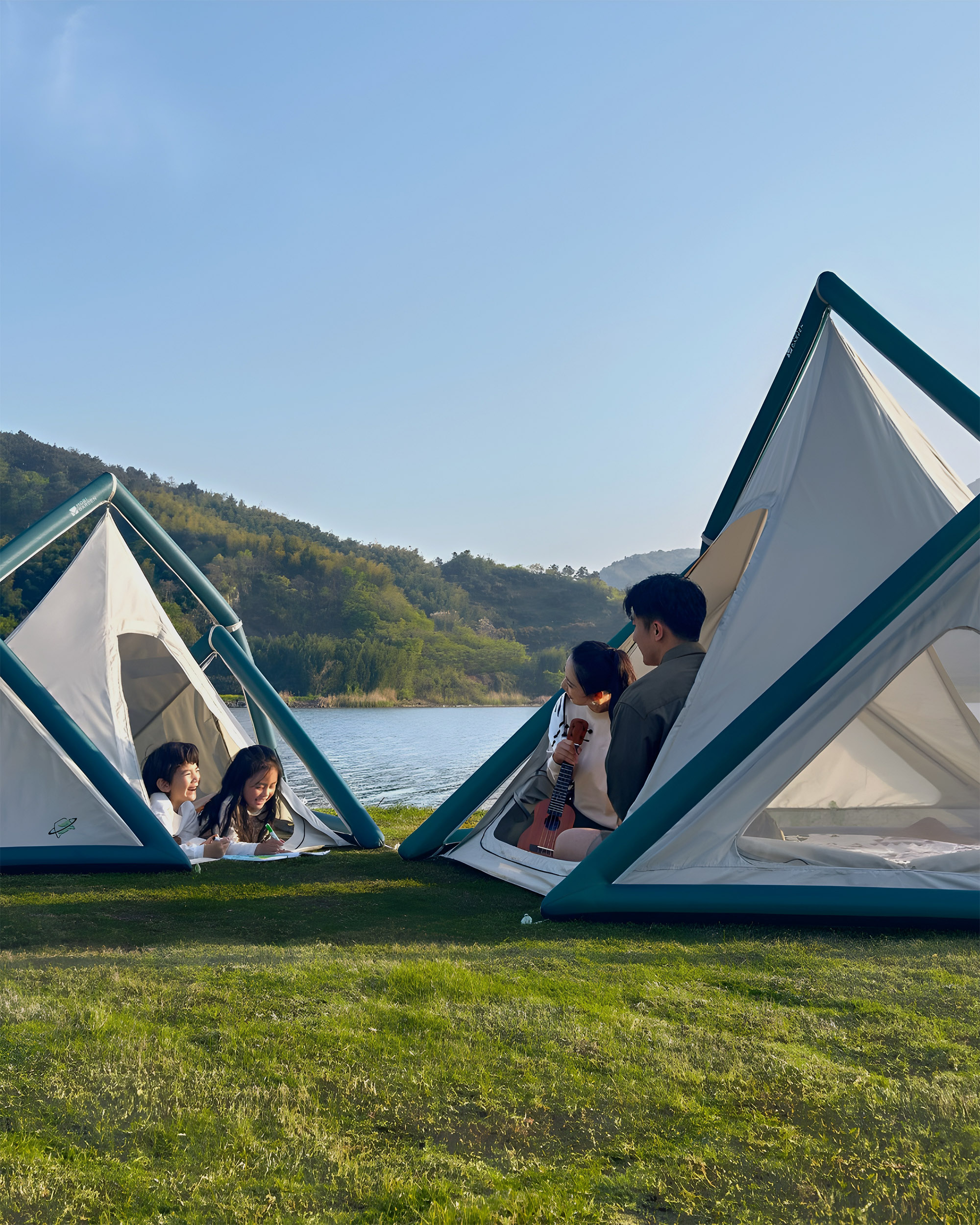 Tent，Outdoor equipment，Portable，The Ideal Car，inflation，Park Tent，Makkaudi，camping，