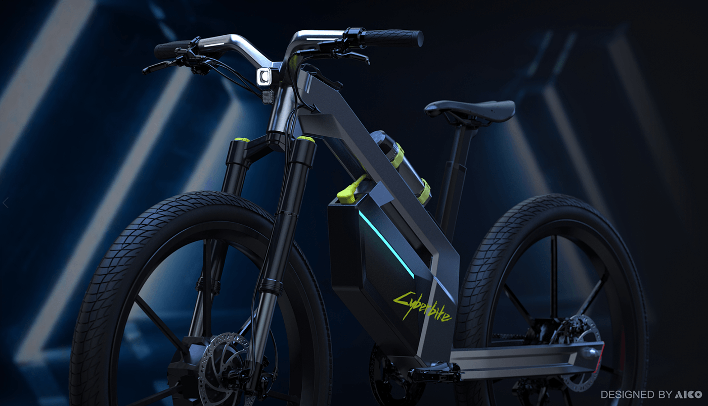 eBIKE，product design，Electric vehicle，Vehicle design，industrial design，Electric bicycle，Cyber，