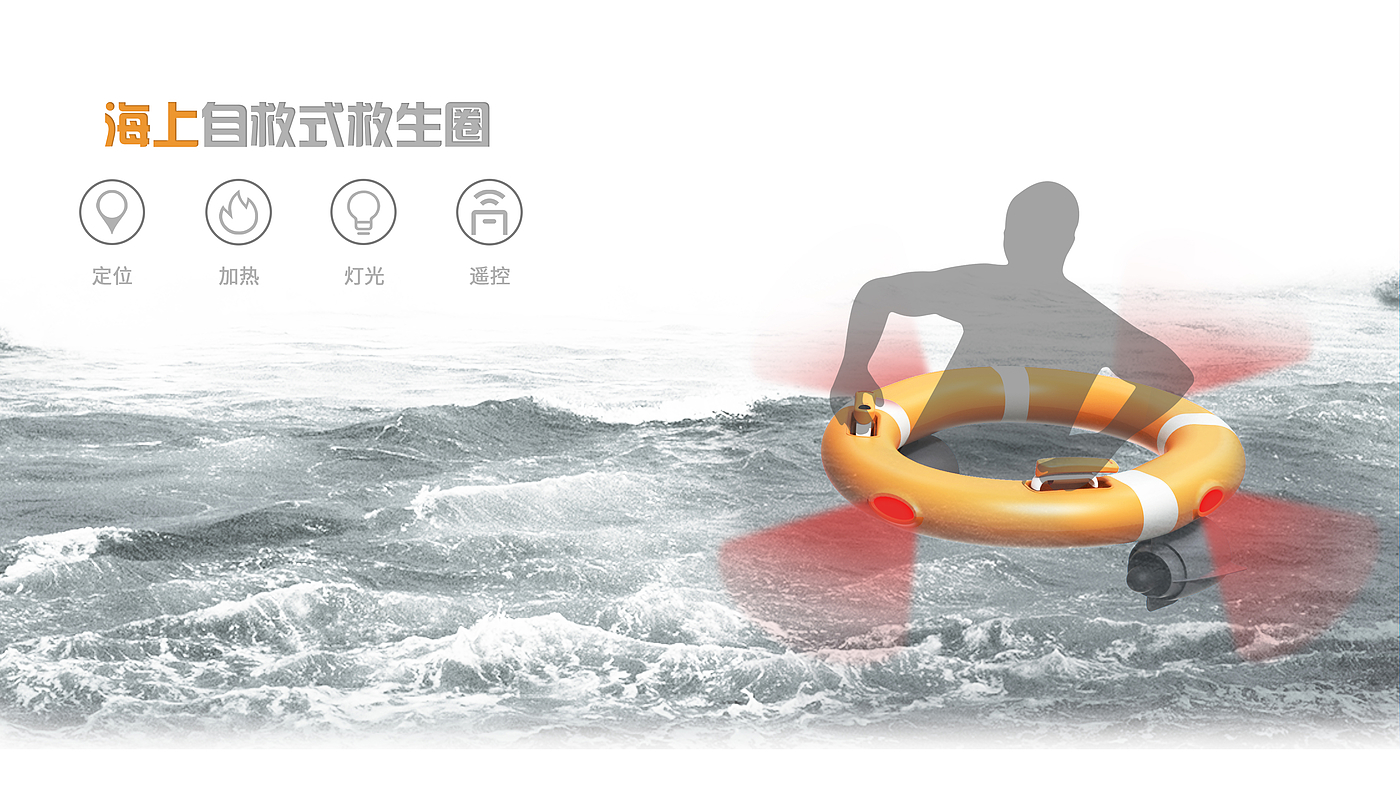 self-rescue at sea，Life buoy，product design，