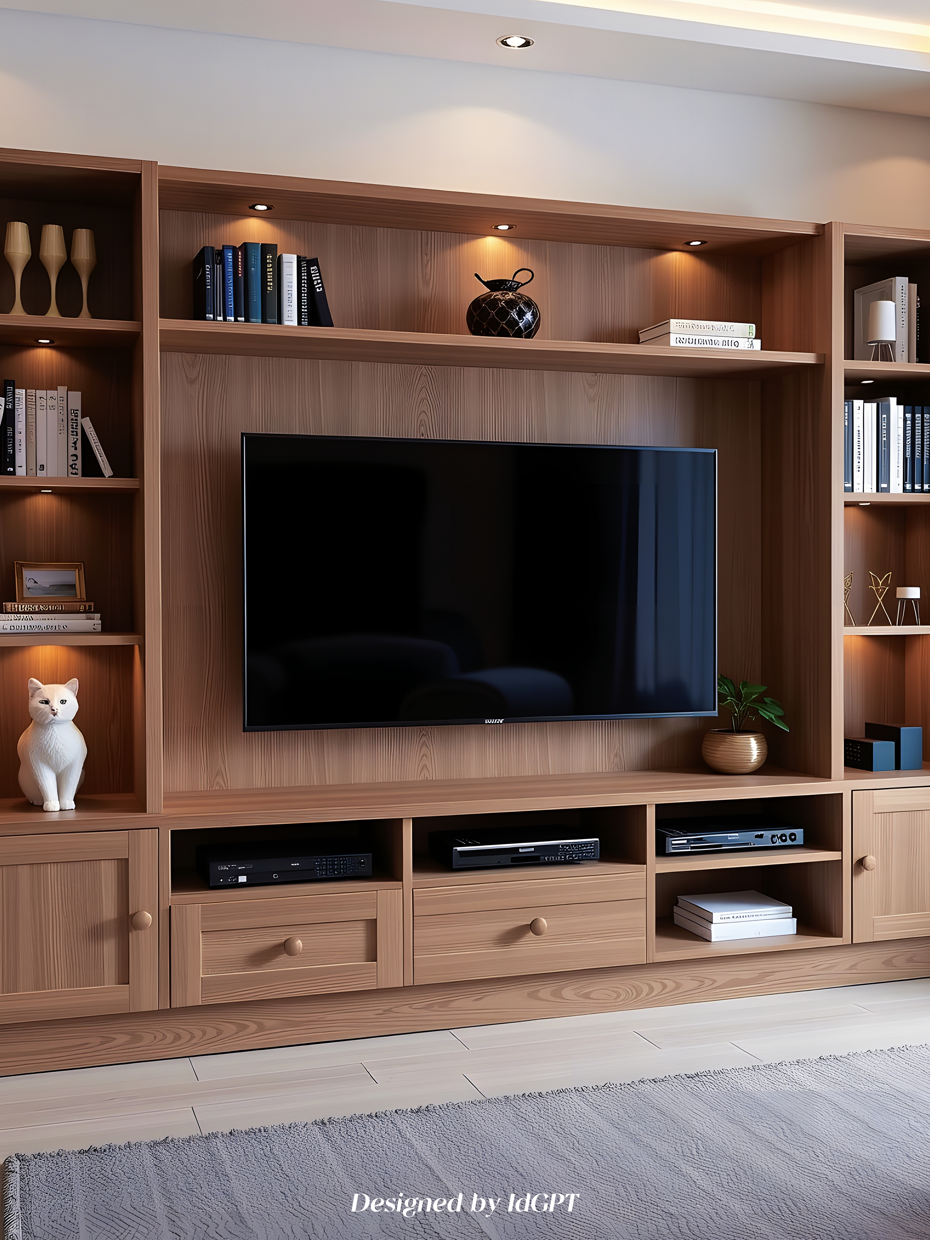 AIGC, AI, Home Furniture, TV Cabinet，