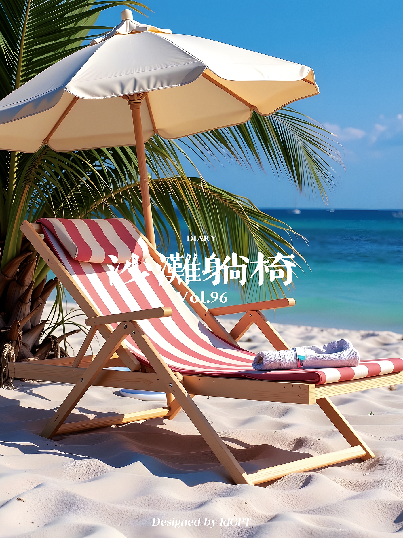 AIGC, AI, Sports Outdoor, Beach Lounger，