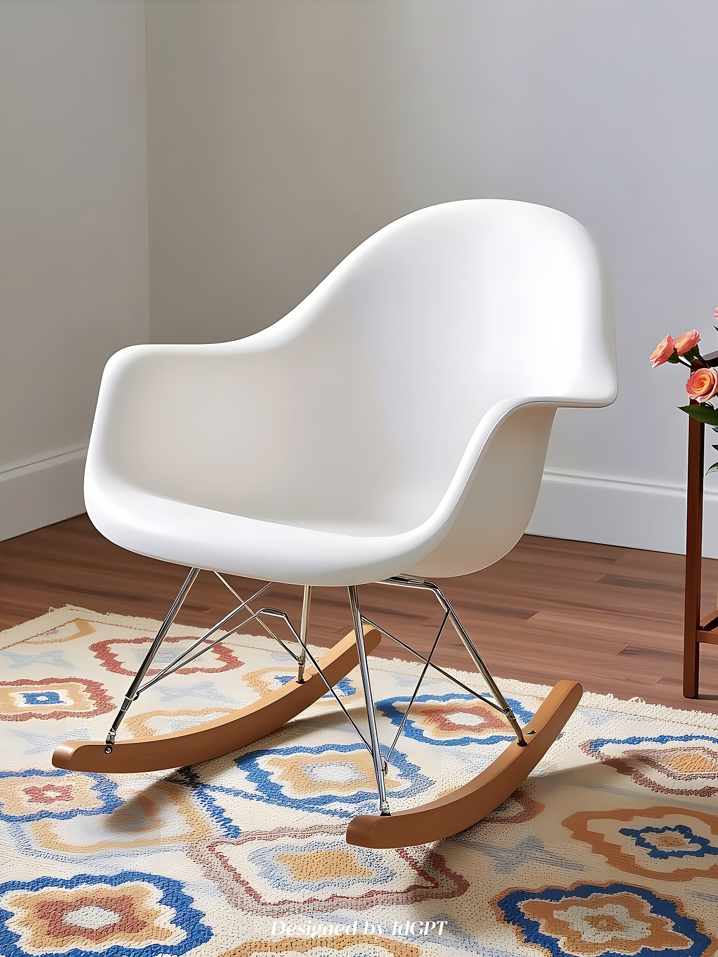 AIGC, AI, furniture home, single rocking chair，