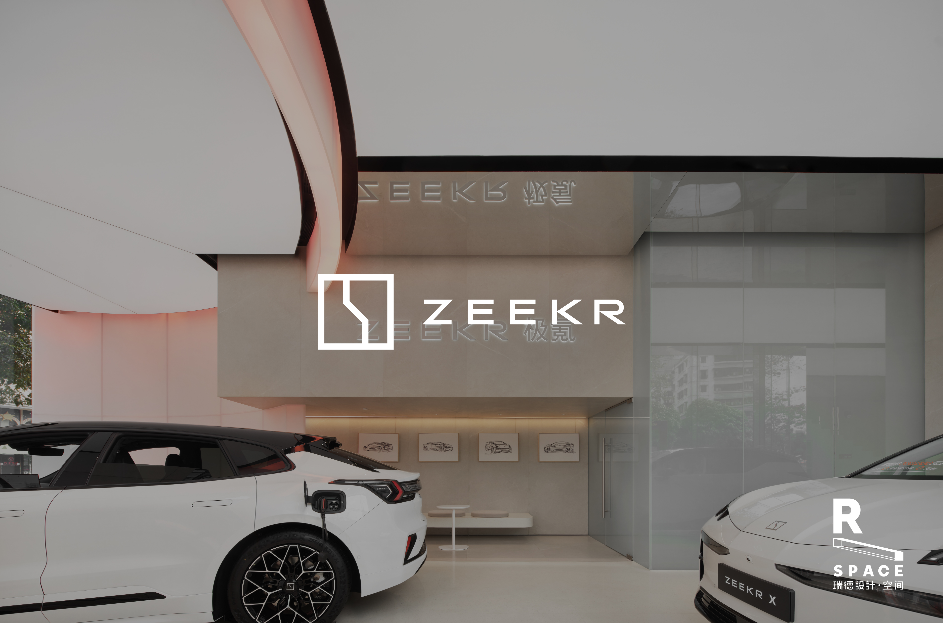 Original works，Commercial space design，New energy vehicle，Pole Krypton Center，Foshan lion dance，In the local culture，Red design，Hangzhou design company，