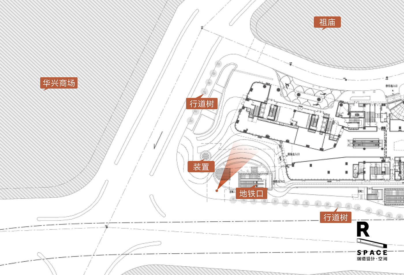 Original works，Commercial space design，New energy vehicle，Pole Krypton Center，Foshan lion dance，In the local culture，Red design，Hangzhou design company，