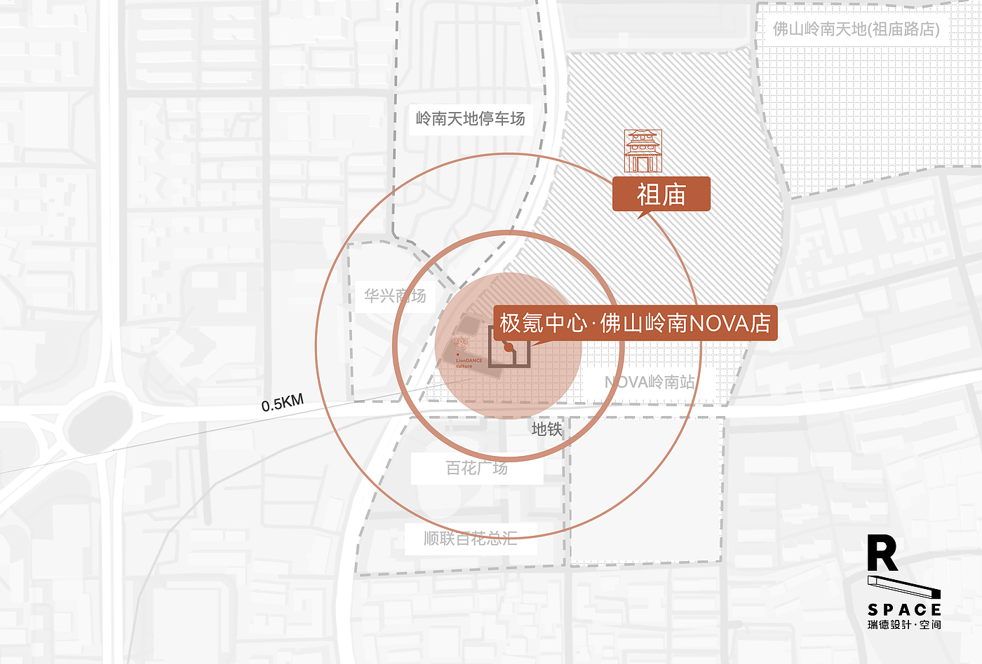 Original works，Commercial space design，New energy vehicle，Pole Krypton Center，Foshan lion dance，In the local culture，Red design，Hangzhou design company，