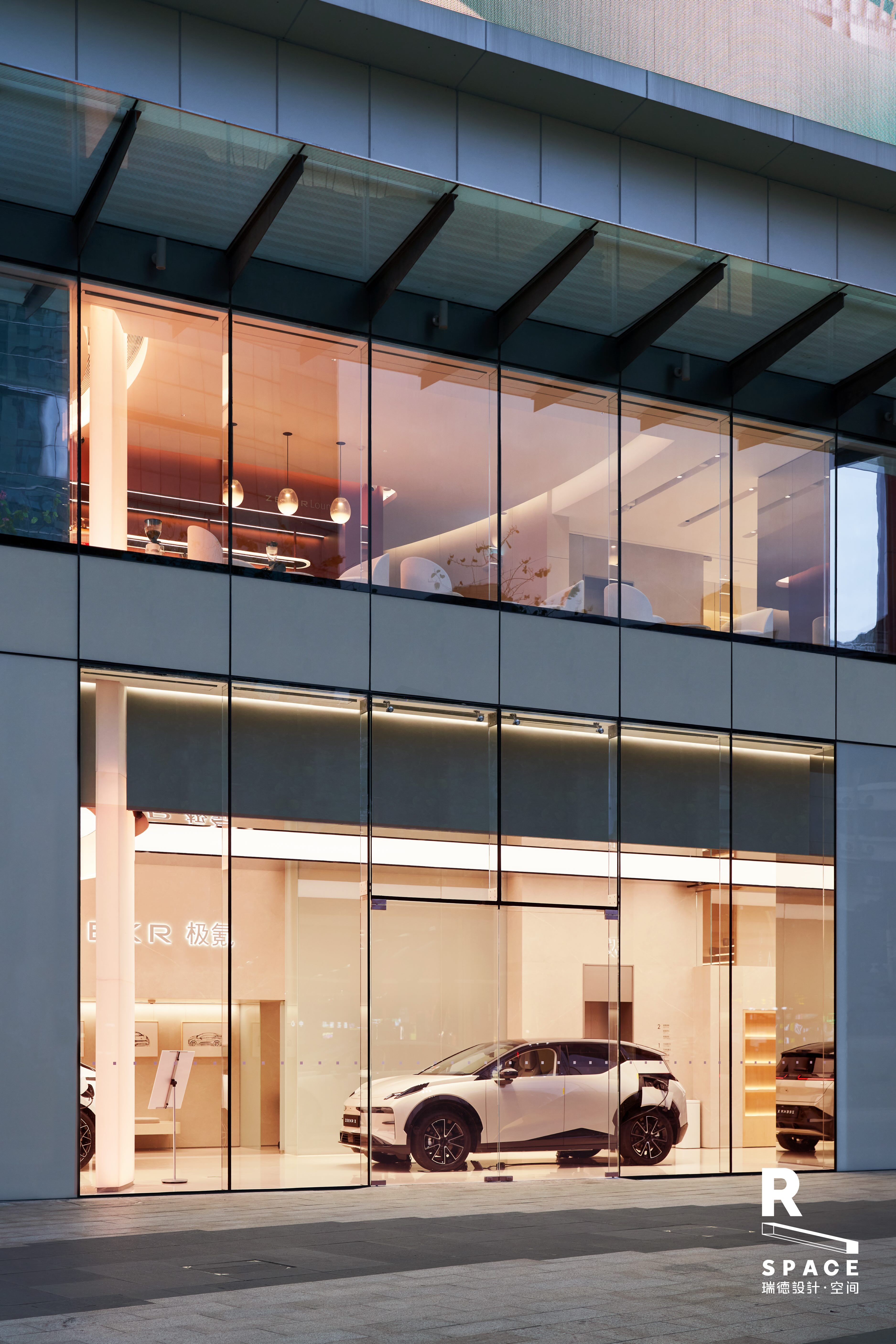 Original works，Commercial space design，New energy vehicle，Pole Krypton Center，Foshan lion dance，In the local culture，Red design，Hangzhou design company，