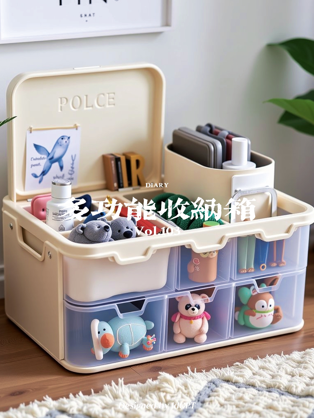 AIGC, AI, furniture, home, storage box，